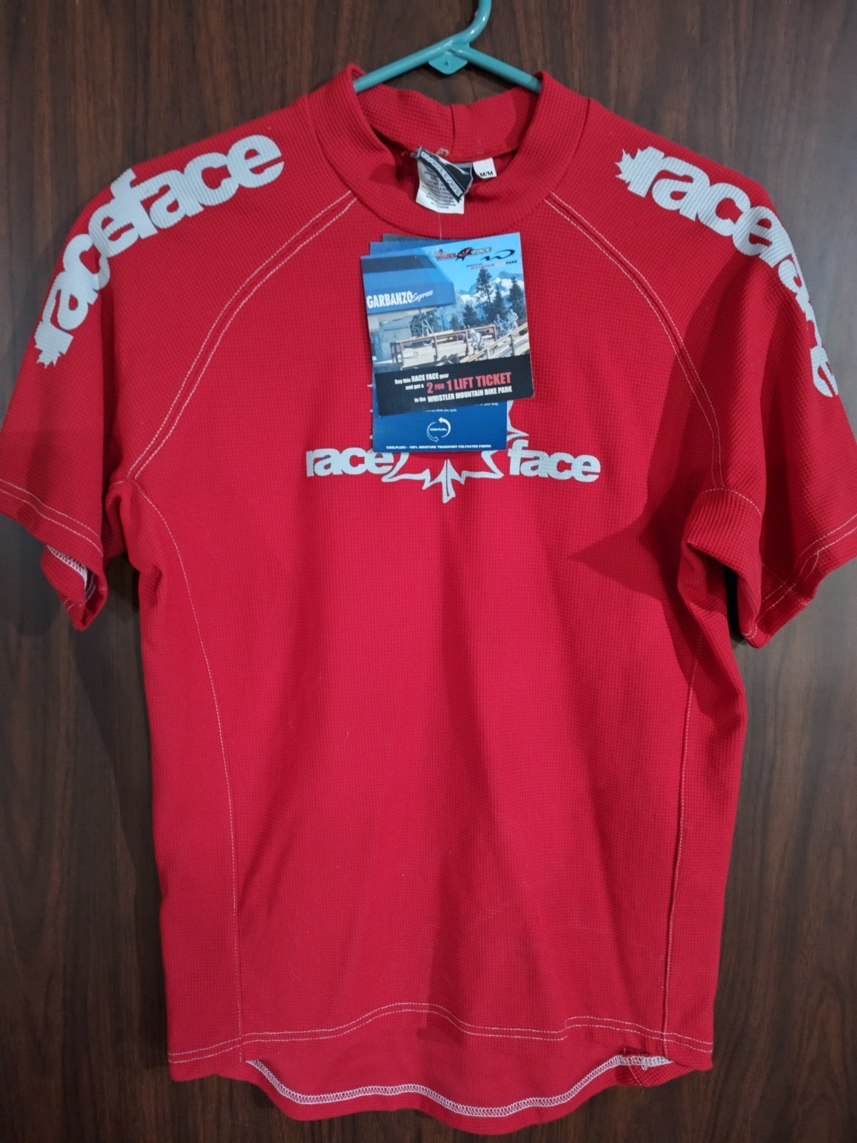 Vintage mid-2000\'s Race Face MTB Jersey Red NOS NWT (Freeride / No Pockets) M
