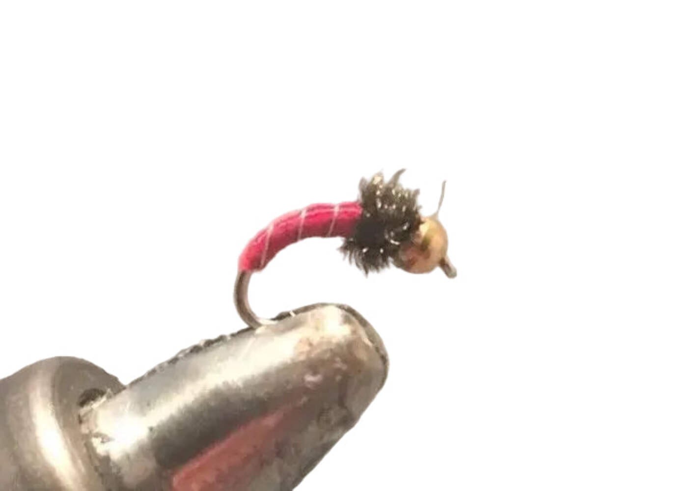 Beadhead Zebra Midge Red, One Dozen(12) Fly Fishing Nymph- Strike Fly Company