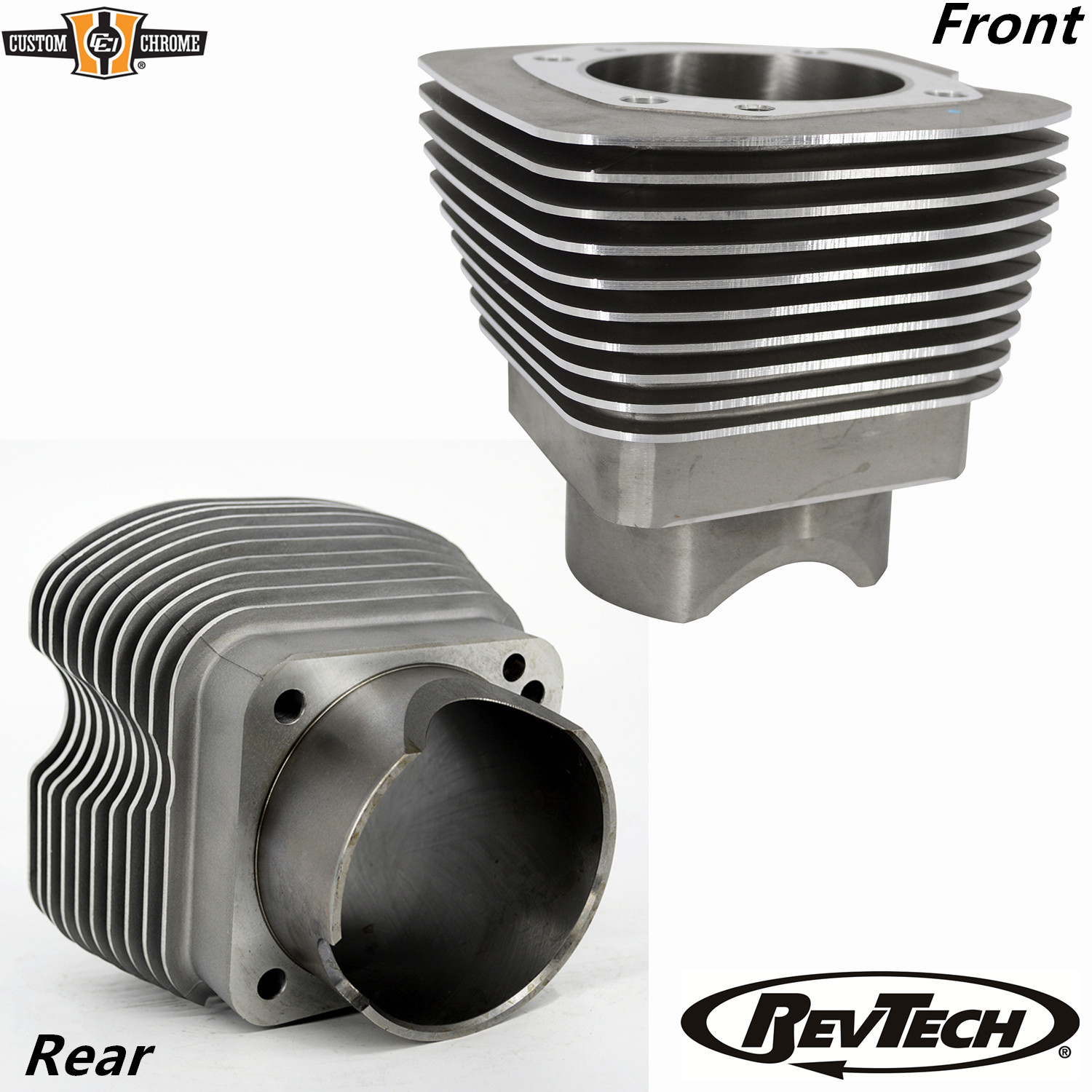 Front & Rear Pair Natural Cylinders 4-1/8‘’ Bore For Revtech 115