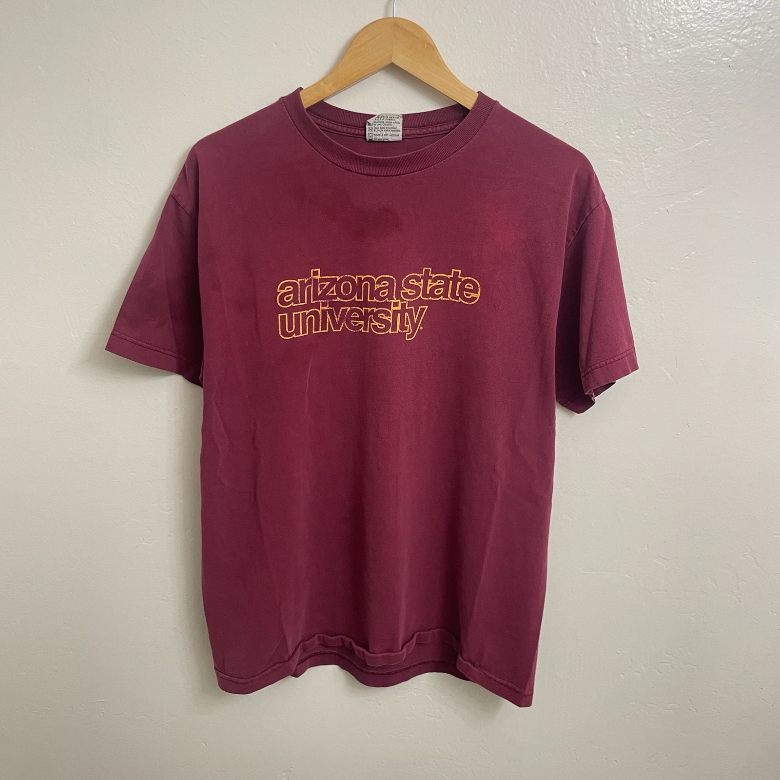 Vintage 2000s TLC Sportswear Arizona State University T-Shirt Size L Burgundy Vintage 2000s TLC Sportswear Arizona State University T-Shirt Size L Burgundy