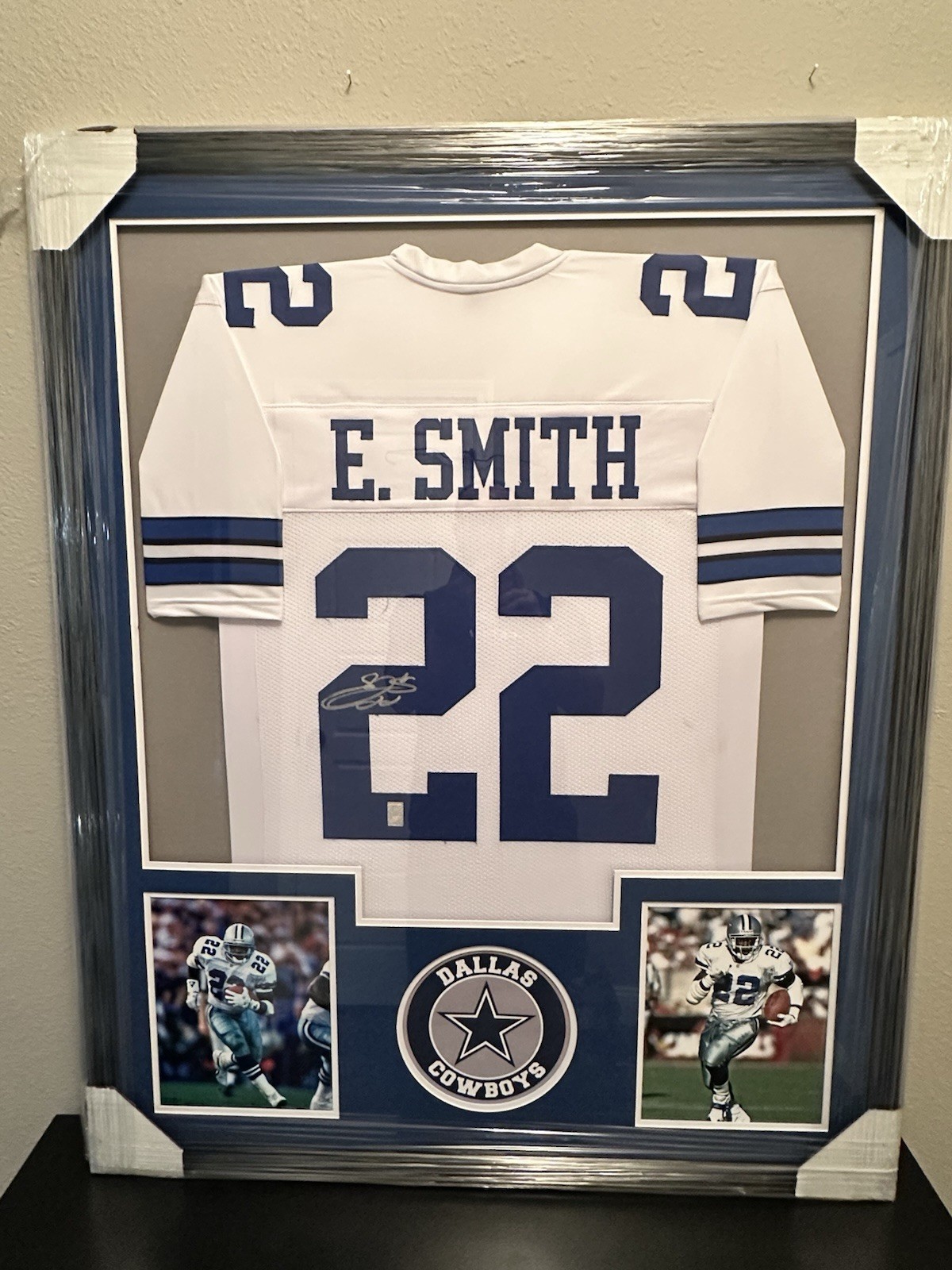 Emmit Smith Autographed Signed Custom Framed Dallas Cowboys Player Certified