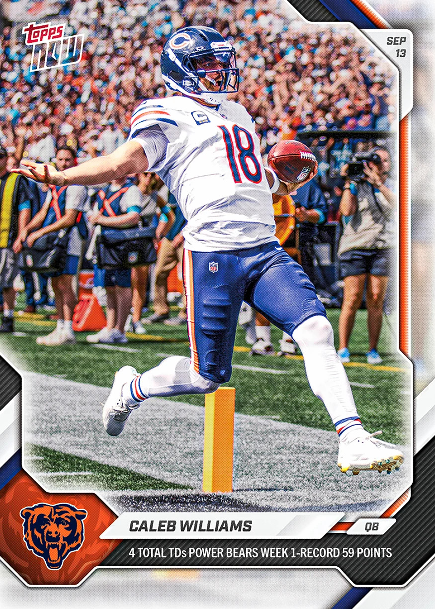 Caleb Williams 2026 NFL Topps NOW Card 11 Presale Caleb Williams 2026 NFL Topps NOW Card 11 Presale