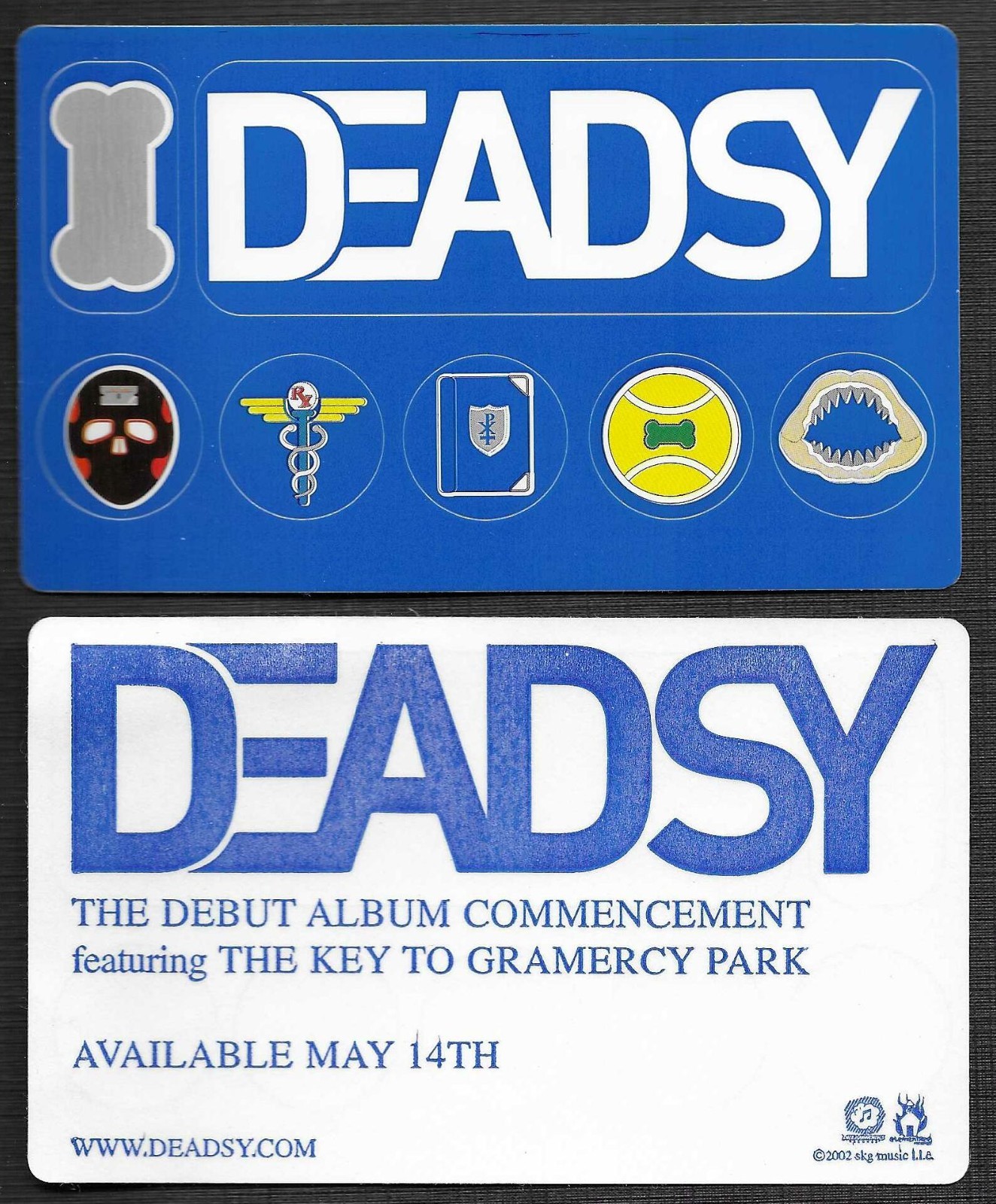 DEADSY Rare 2002 PROMO Vinyl STICKER 5x3 for Commencement CD 7 INDIVIDUAL ON IT