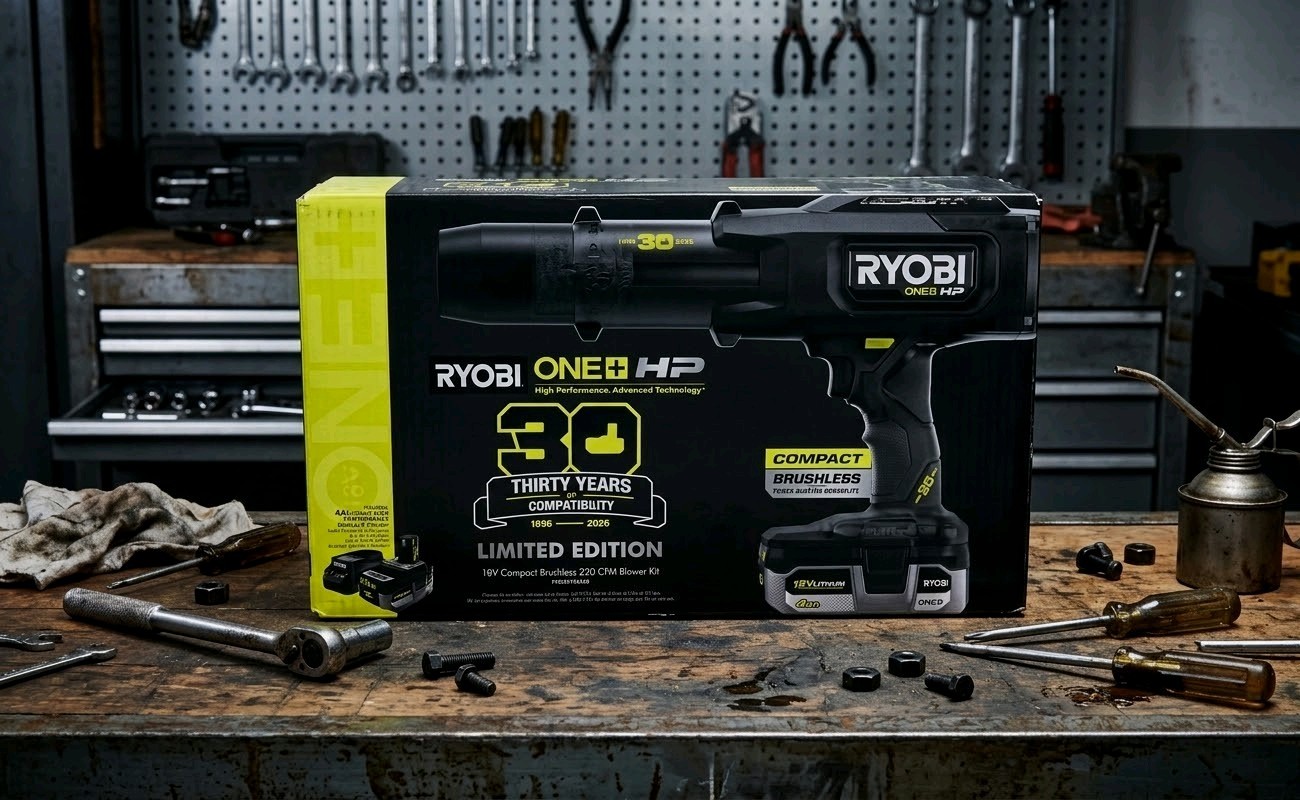 Ryobi 18V ONE+HP 30TH Anniversay Blower Kit PSBLB01KSB30 with Battery & Charger Ryobi 18V ONE+HP 30TH Anniversay Blower Kit PSBLB01KSB30 with Battery & Charger