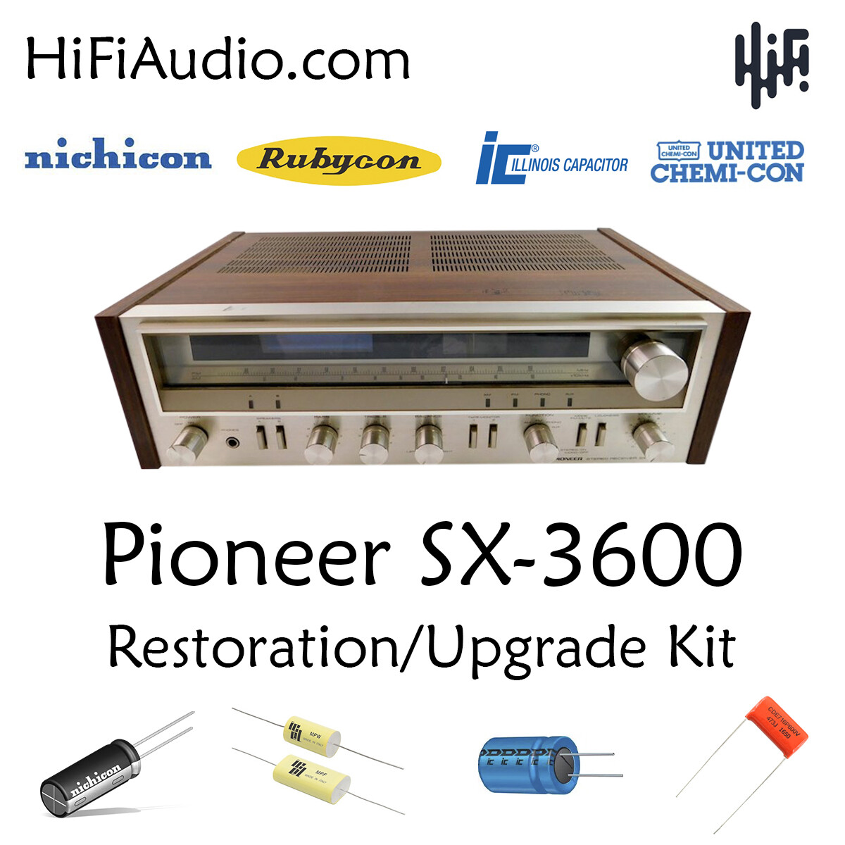 Pioneer SX-3600 rebuild restoration recap upgrade kit repair filter capacitor
