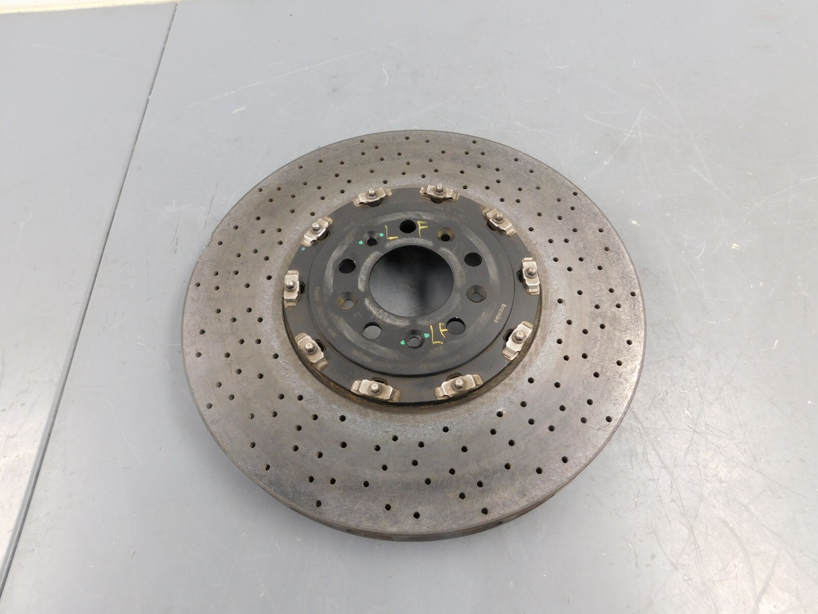 2015 14 -18 Aston Martin V12 Vantage S Left Front Ceramic Brake Rotor #1954 C4