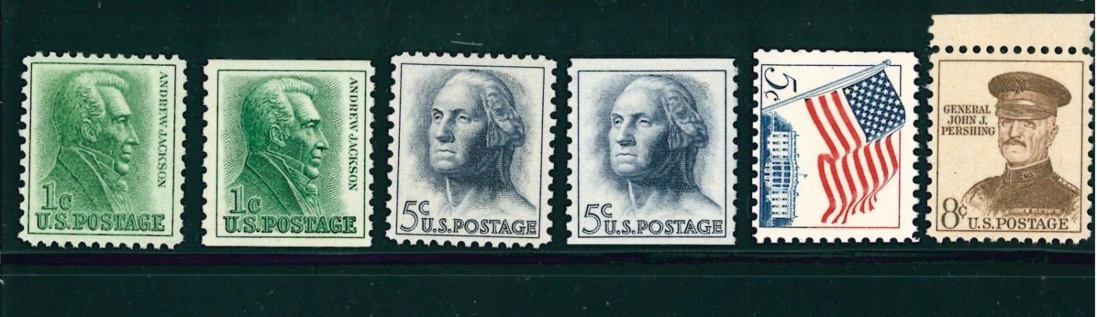 US Scott # 1208, 1209, 1214, 1312, 1225, & 1229 / Sheet & Coil Regular Issue MNH