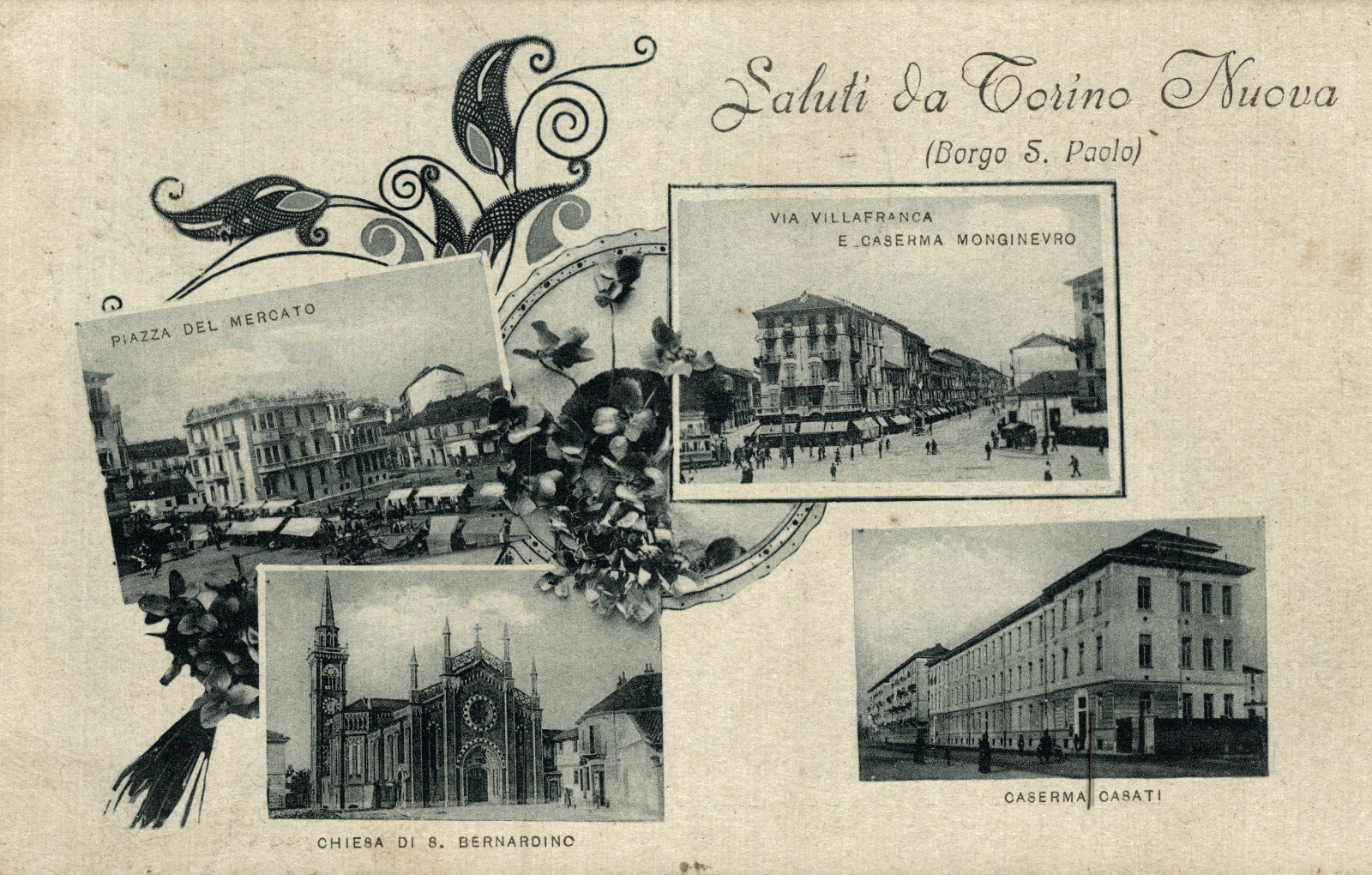 TURIN CITY - Barriera, Borgo San Paolo - Greetings, Views - VG - #050