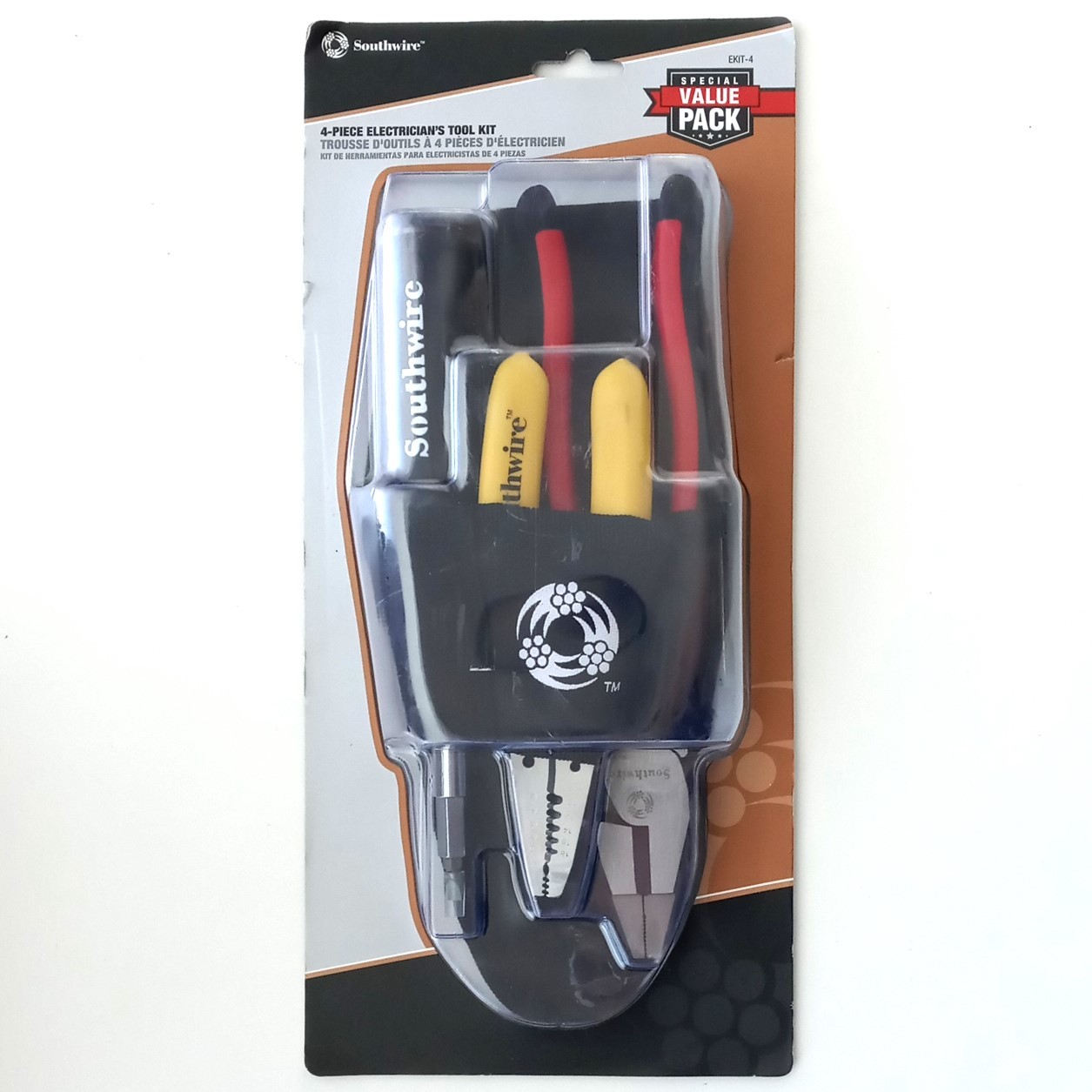 Southwire 4-Piece Electrician\'s Tool Kit With Nylon Carrying Pouch EKIT-4 Southwire 4-Piece Electrician\'s Tool Kit With Nylon Carrying Pouch EKIT-4