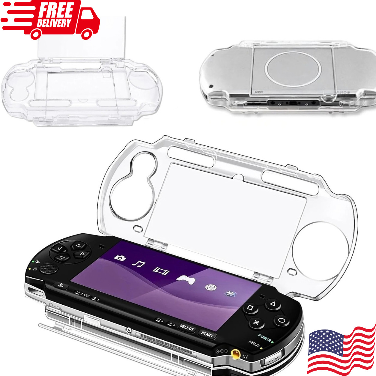 Clear Anti-dust Hard Skin Case Protector Cover for Sony PSP 2000 3000 Console Clear Anti-dust Hard Skin Case Protector Cover for Sony PSP 2000 3000 Console