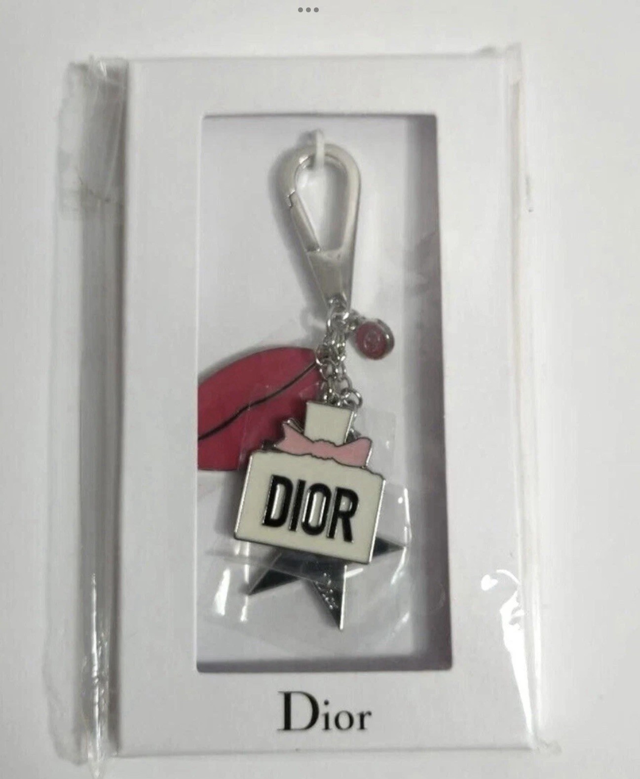 New Sealed Christian Dior Novelty LIP STAR Charm Keyring Keychain Not for Sale New Sealed Christian Dior Novelty LIP STAR Charm Keyring Keychain Not for Sale