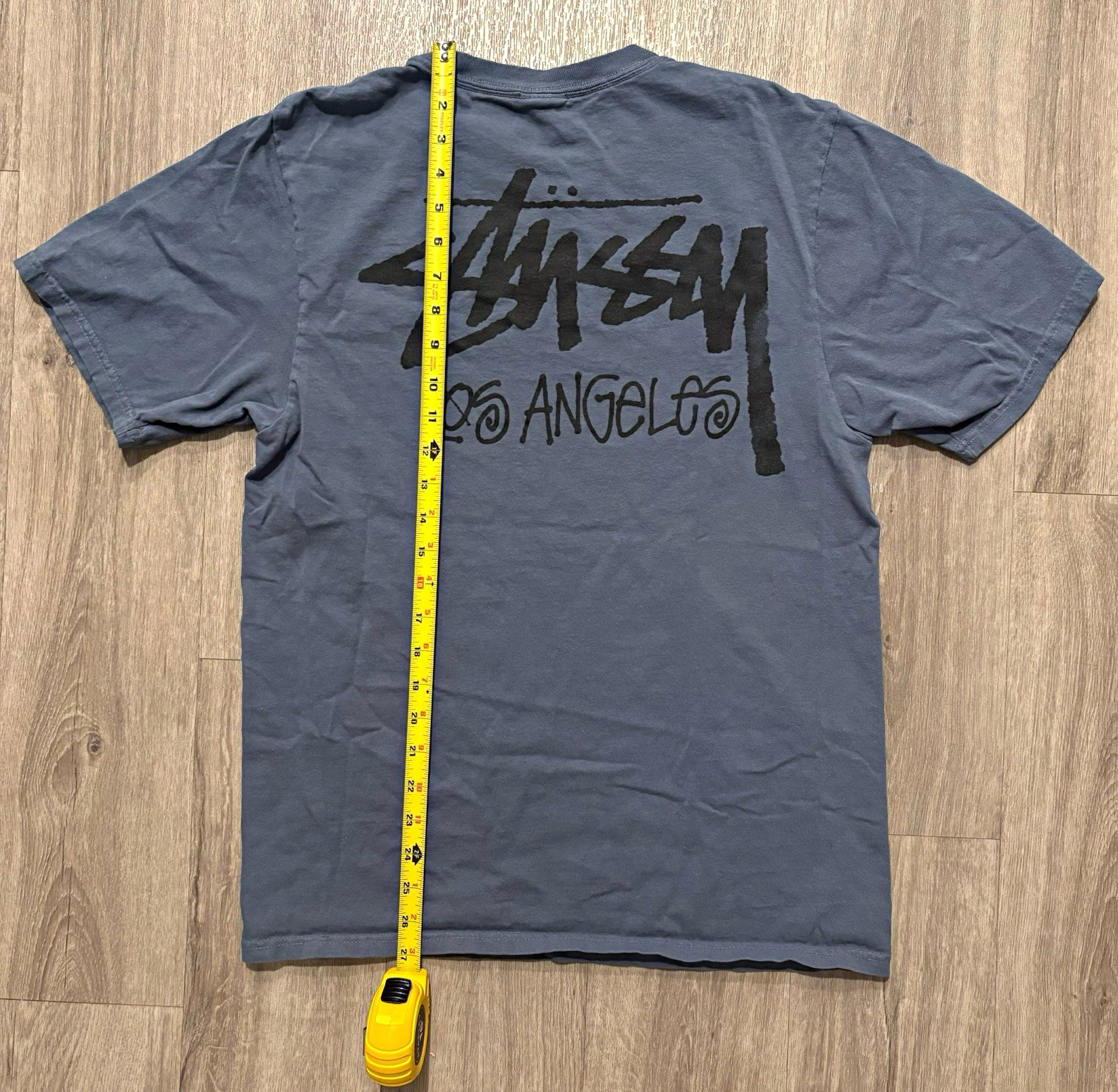 Stüssy Los Angeles Slate Blue Chapter Tee - Cut Tag - Size M but could fit S too Stüssy Los Angeles Slate Blue Chapter Tee - Cut Tag - Size M but could fit S too