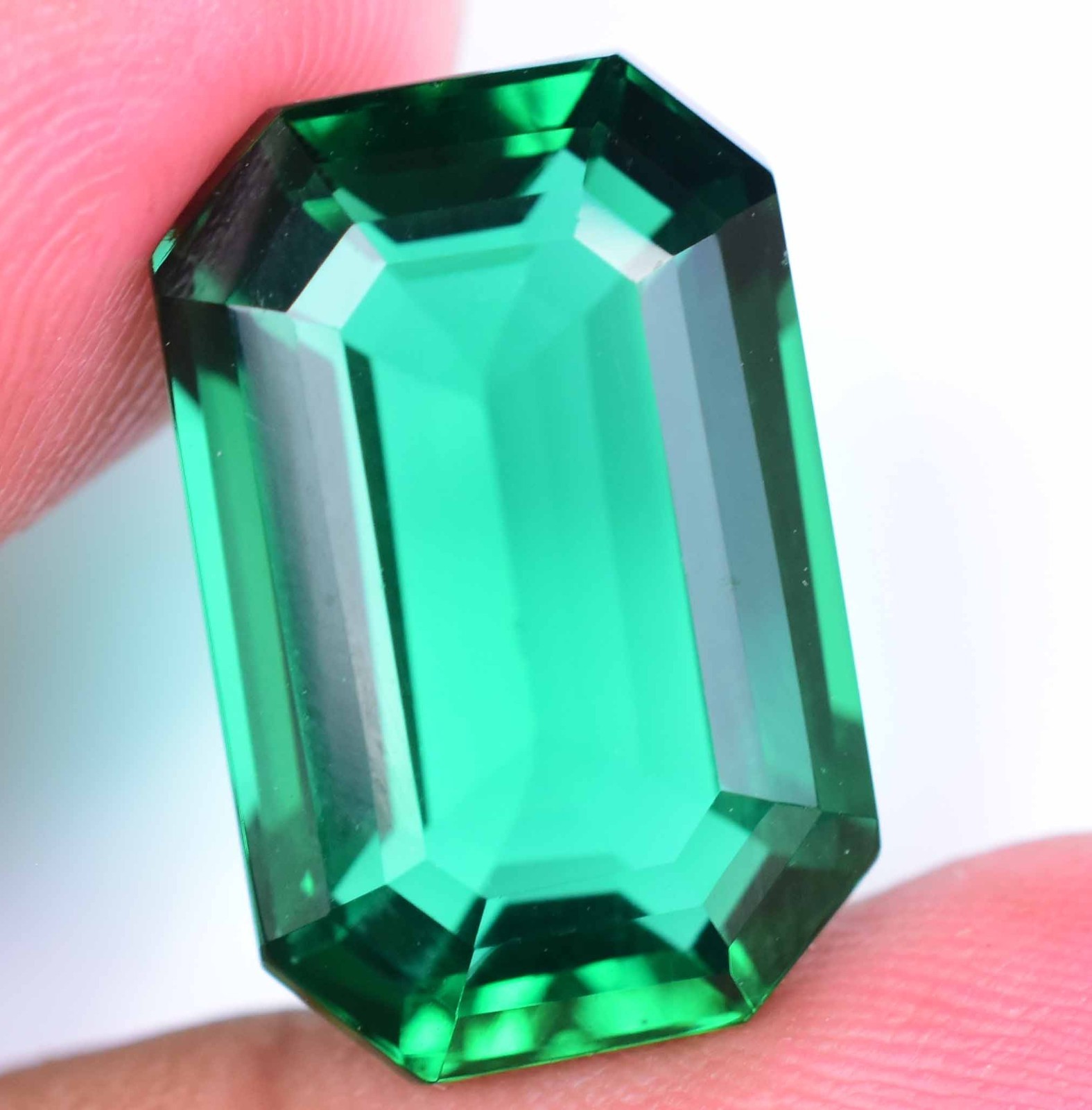 Natural Green Emerald 15.30 Ct Emerald Cut AGL Certified Stunning Loose Gemstone