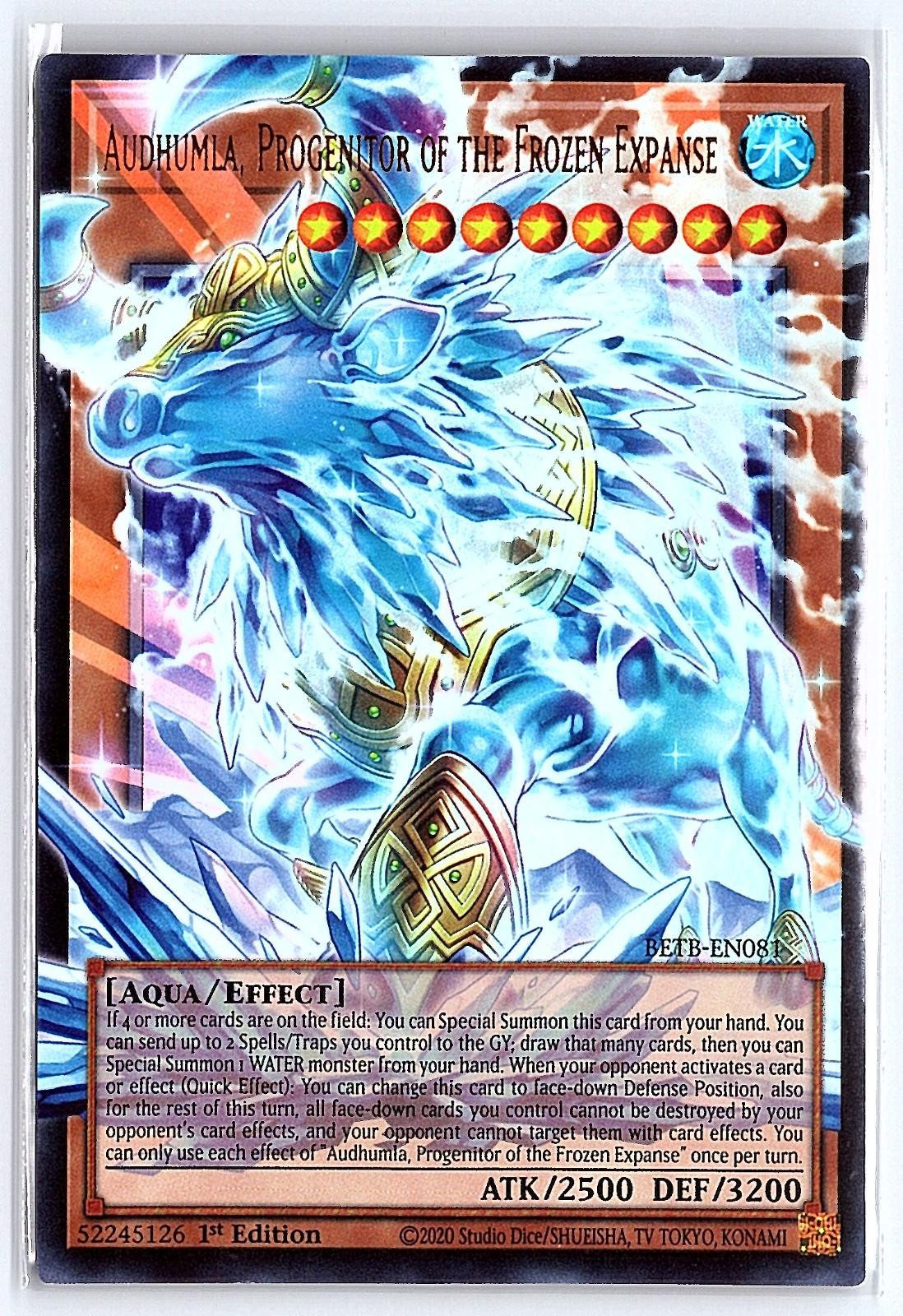 AUDHUMLA, PROGENITOR OF THE FROZEN EXPANSE (EA) BETB-EN081 YU-GI-OH 1ST EDITION