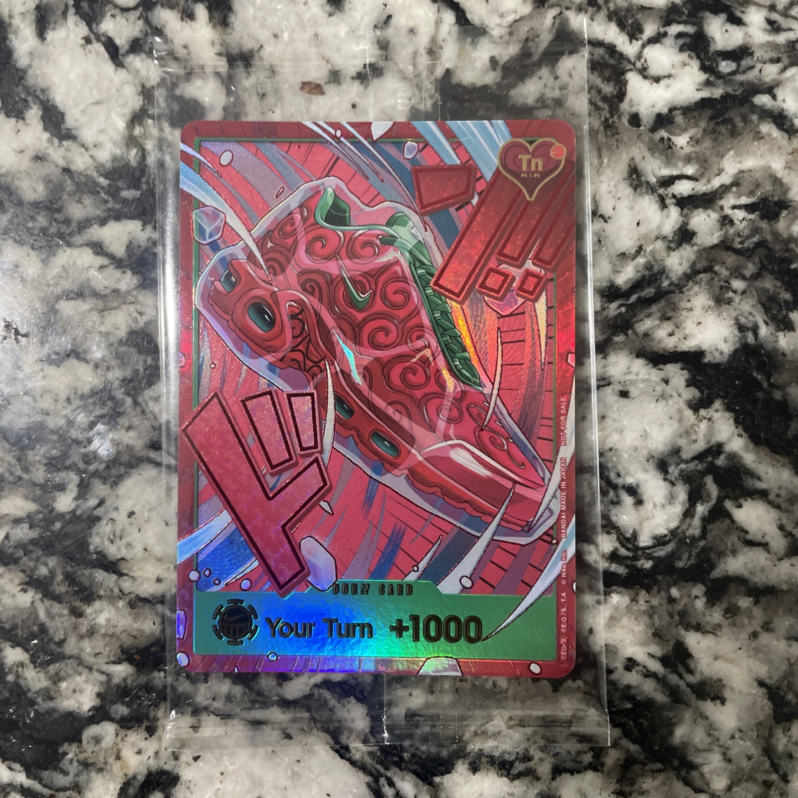 One Piece x Nike 2026 Air Max Plus Ope Ope DON Promo Card (English) Ungraded One Piece x Nike 2026 Air Max Plus Ope Ope DON Promo Card (English) Ungraded