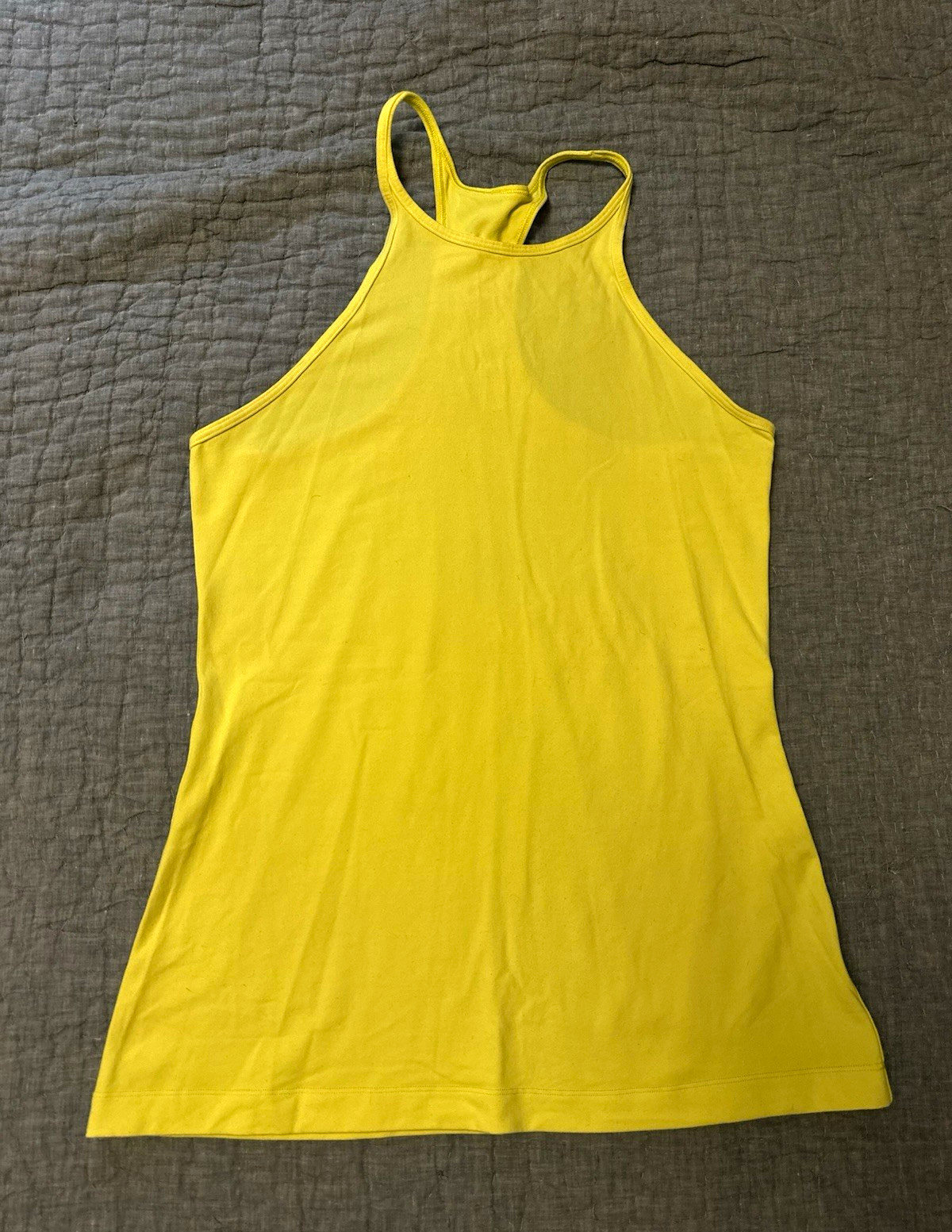 lululemon Women’s Yellow Racerback Tank Scoop Neck Lightweight Athletic Fit lululemon Women’s Yellow Racerback Tank Scoop Neck Lightweight Athletic Fit