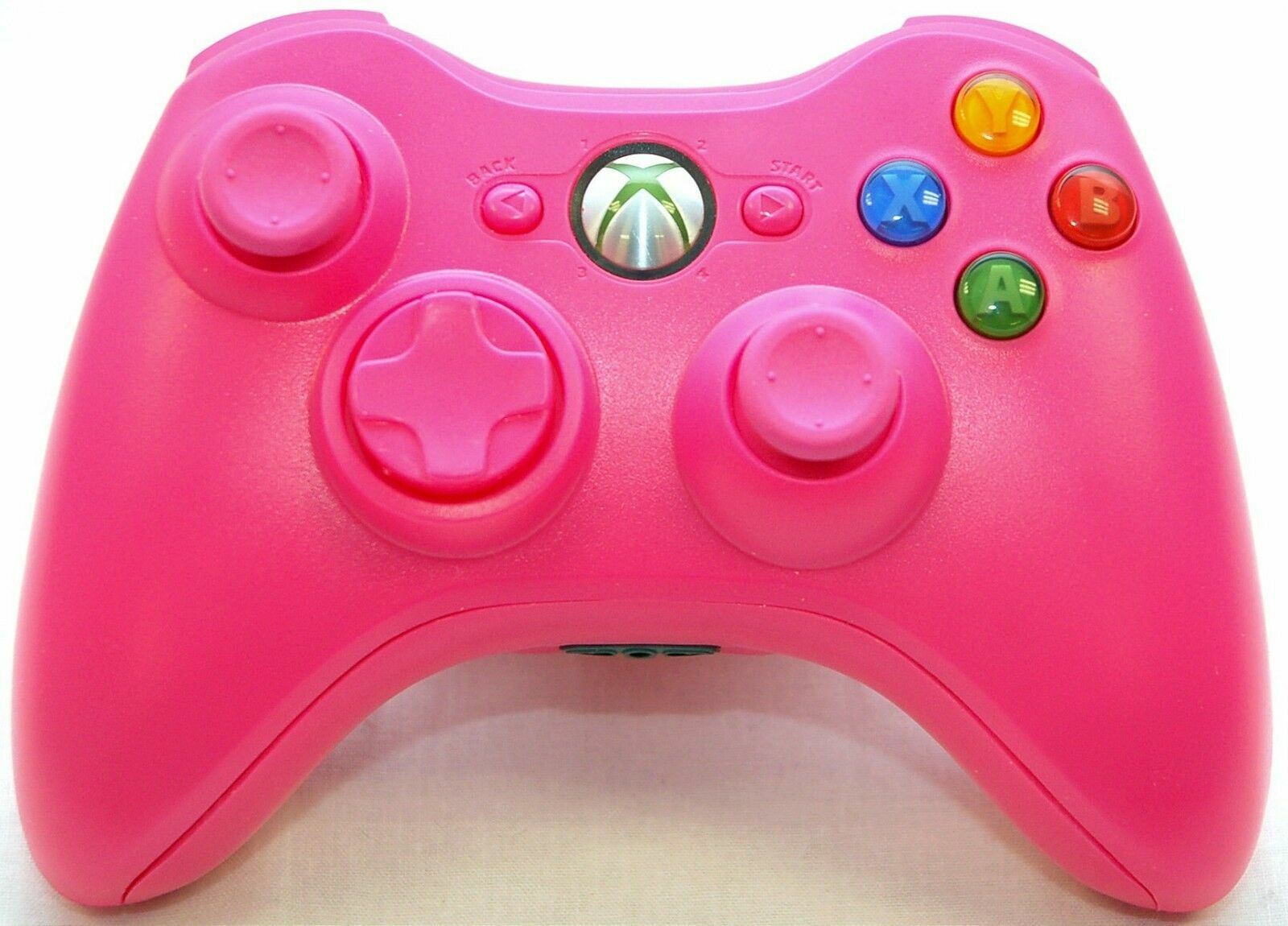 Official Microsoft Xbox 360 Wireless Controller in PINK game gaming cordless HOT Official Microsoft Xbox 360 Wireless Controller in PINK game gaming cordless HOT