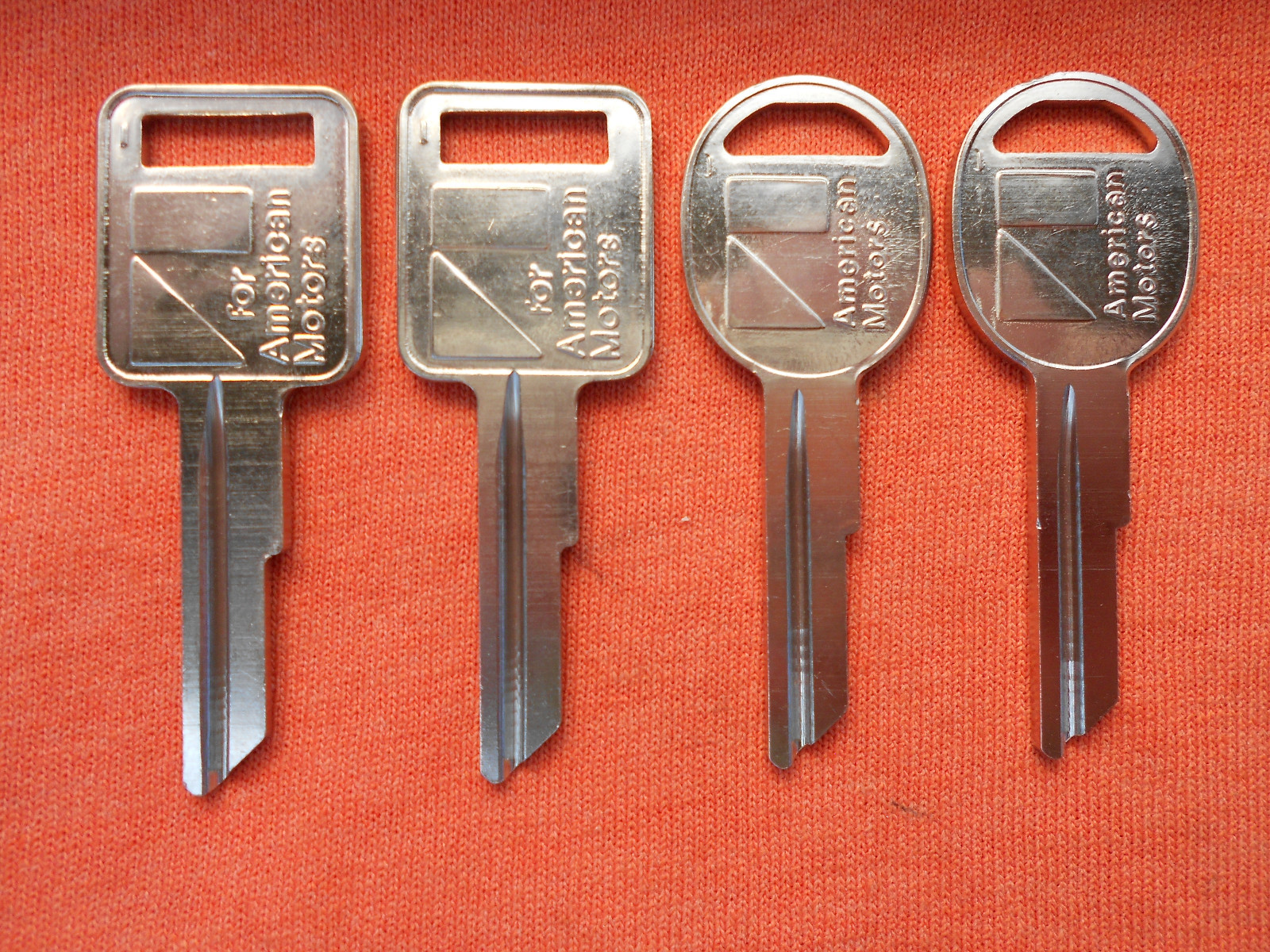 4 AMC AMERICAN MOTORS JEEP KEY BLANKS 1970 - 1984 4 AMC AMERICAN MOTORS JEEP KEY BLANKS 1970 - 1984