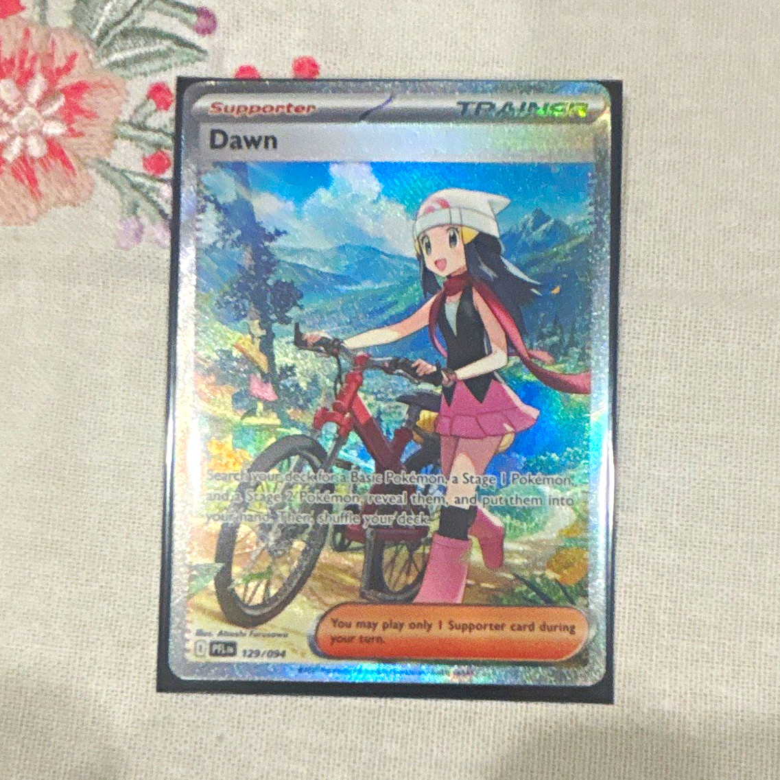 Pokemon TCG Lost Origin Dawn Trainer 129/094 Rare Full Art Holo English Pokemon TCG Lost Origin Dawn Trainer 129/094 Rare Full Art Holo English
