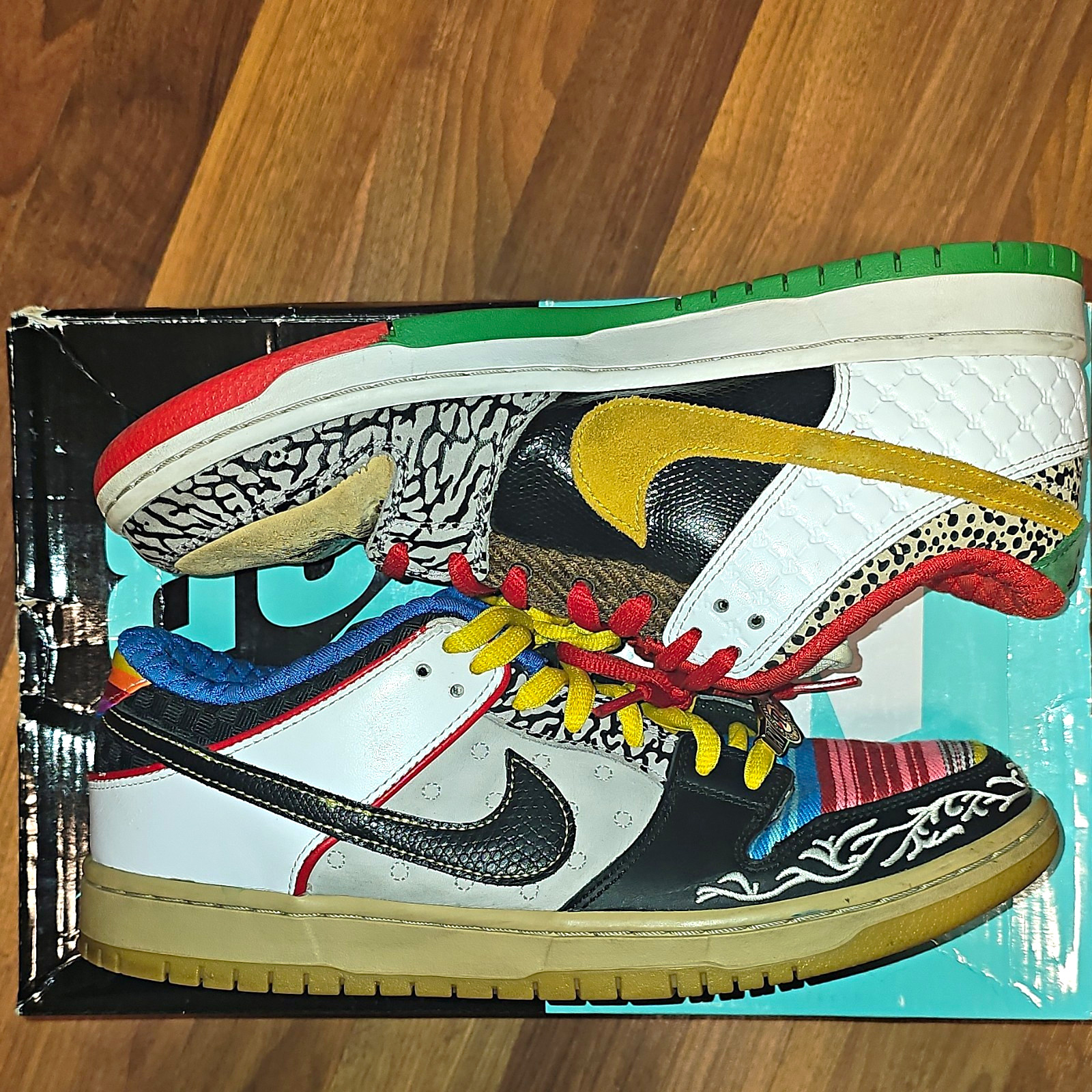 Nike SB Dunk Low What the Pauls Multicolor Low Top Lace-Up Sneakers C22239-600 Nike SB Dunk Low What the Pauls Multicolor Low Top Lace-Up Sneakers C22239-600