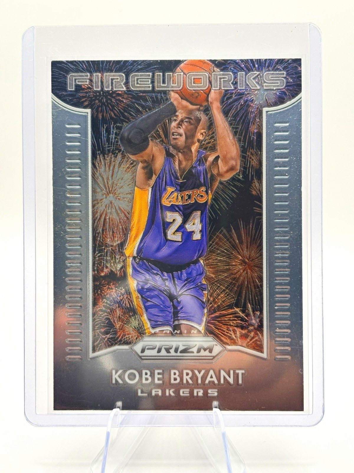 Panini 2015-16 Prizm Fireworks Insert Kobe Bryant Los Angeles Lakers #10 Panini 2015-16 Prizm Fireworks Insert Kobe Bryant Los Angeles Lakers #10