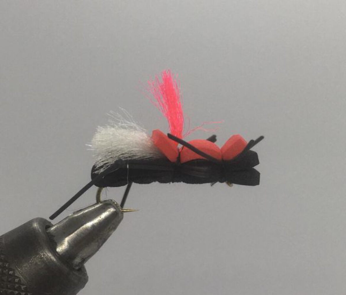 One Dozen (12) Fat Albert Black/Red- Strike Fly Company