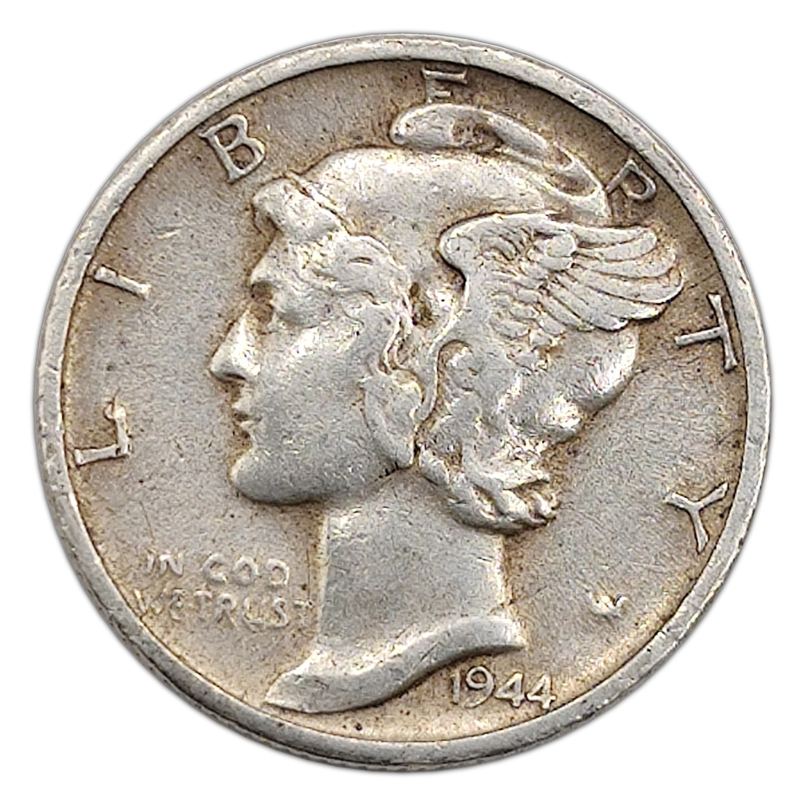 1944-S Mercury Dime VF Very Fine 90% Silver 1944-S Mercury Dime VF Very Fine 90% Silver