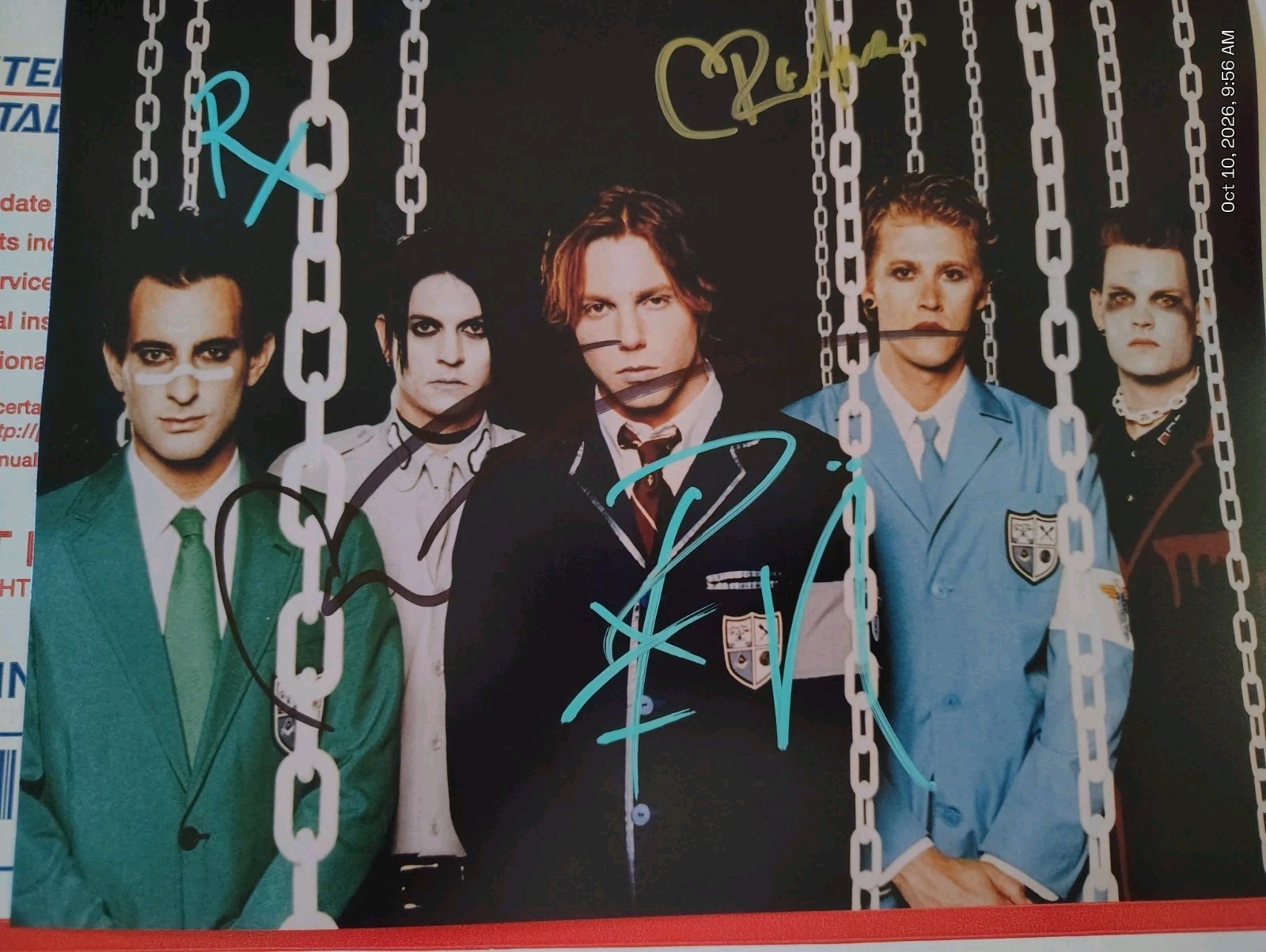 Deadsy Signed 8x10 Photo All Members Proof Commencement Deadsy Signed 8x10 Photo All Members Proof Commencement
