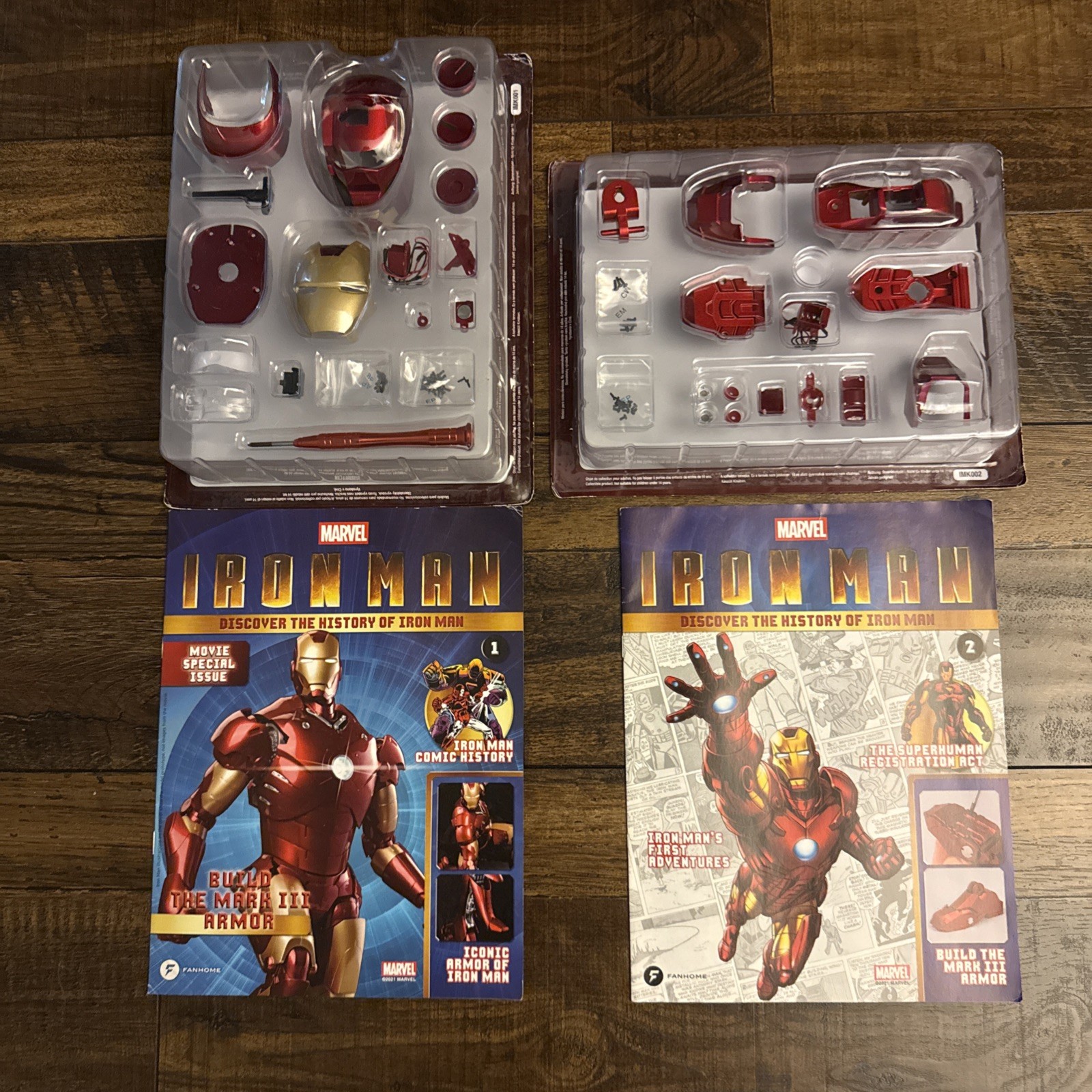 DEAGOSTINI - FANHOME - MARVEL BUILD - IRON-MAN NEW UNUSED STAGE 1 & 2 DEAGOSTINI - FANHOME - MARVEL BUILD - IRON-MAN NEW UNUSED STAGE 1 & 2