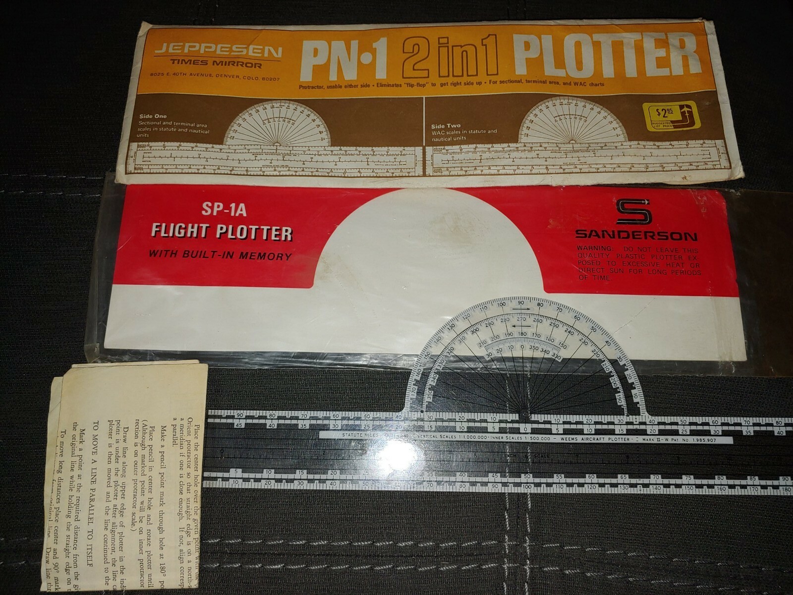 Jeppesen times mirror 2 In 1 Weems Mark 2 Aircraft Aviation Plotter Vtg PN-1 Jeppesen times mirror 2 In 1 Weems Mark 2 Aircraft Aviation Plotter Vtg PN-1