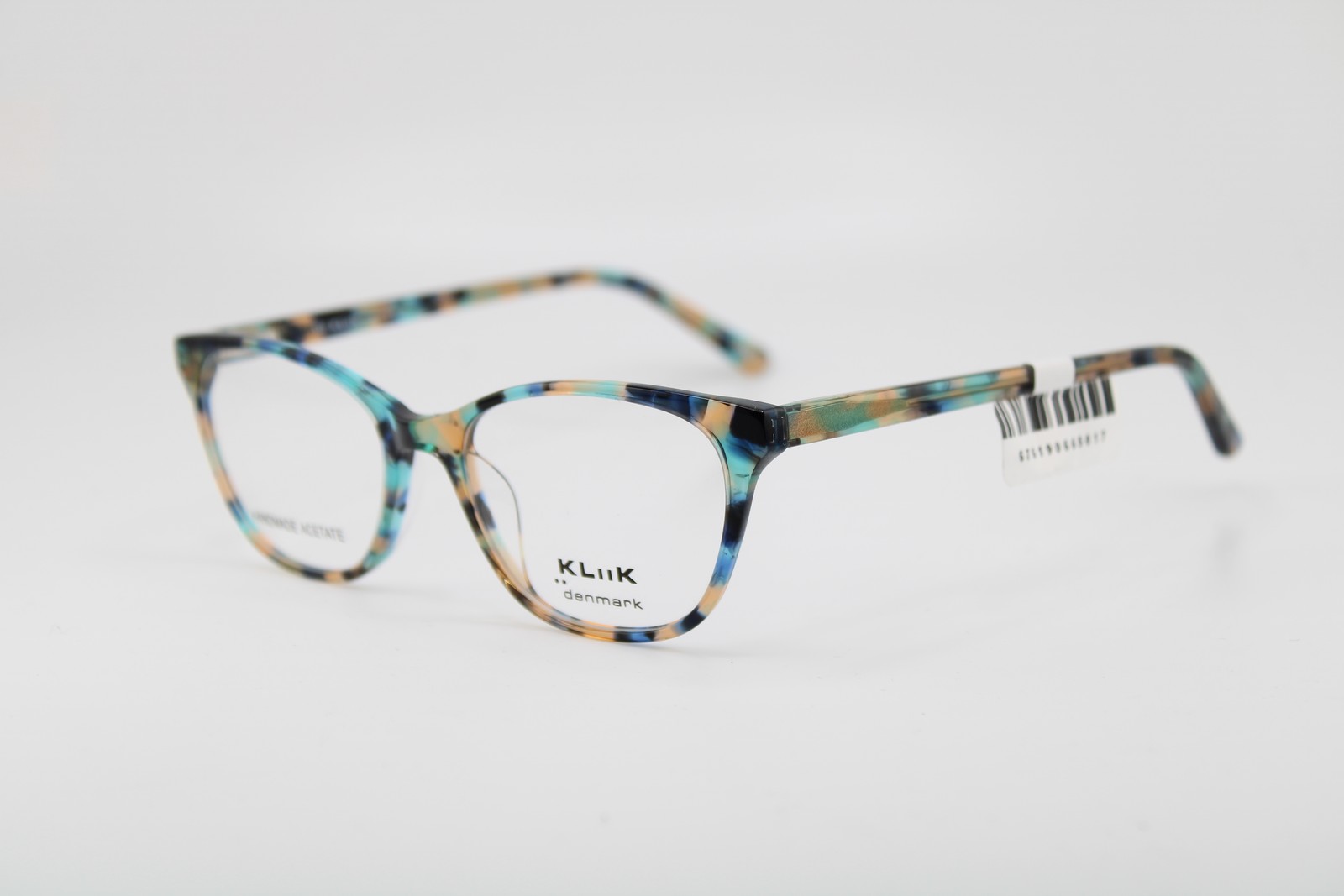 NEW KLIIK DENMARK 736 S404 TURQUOISE BROWN MULTI AUTHENTIC EYEGLASSES 47-16