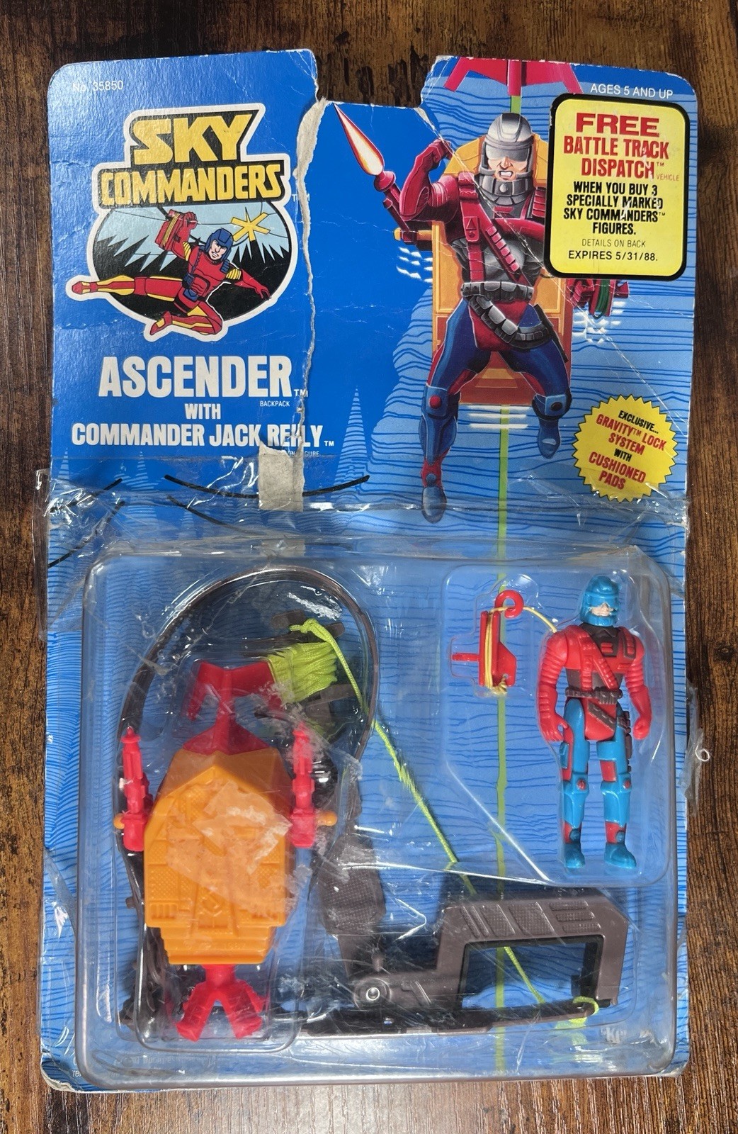1987 Kenner Sky Commanders Ascender with Commander Jack Reiley Complete 1987 Kenner Sky Commanders Ascender with Commander Jack Reiley Complete
