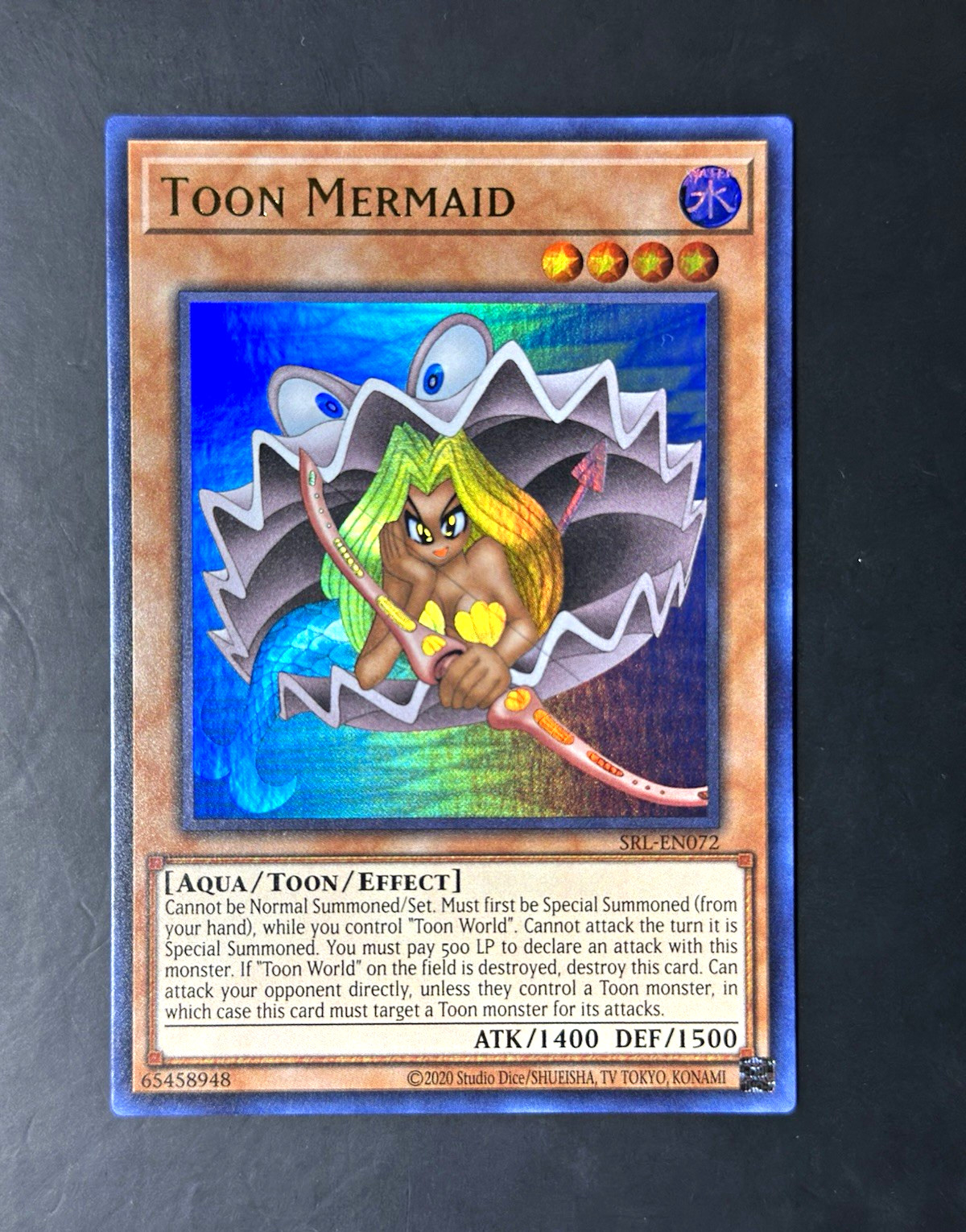 Yu-Gi-Oh Konami Toon Mermaid Spell Ruler SRL-EN072 Super Rare Holo Unl EN