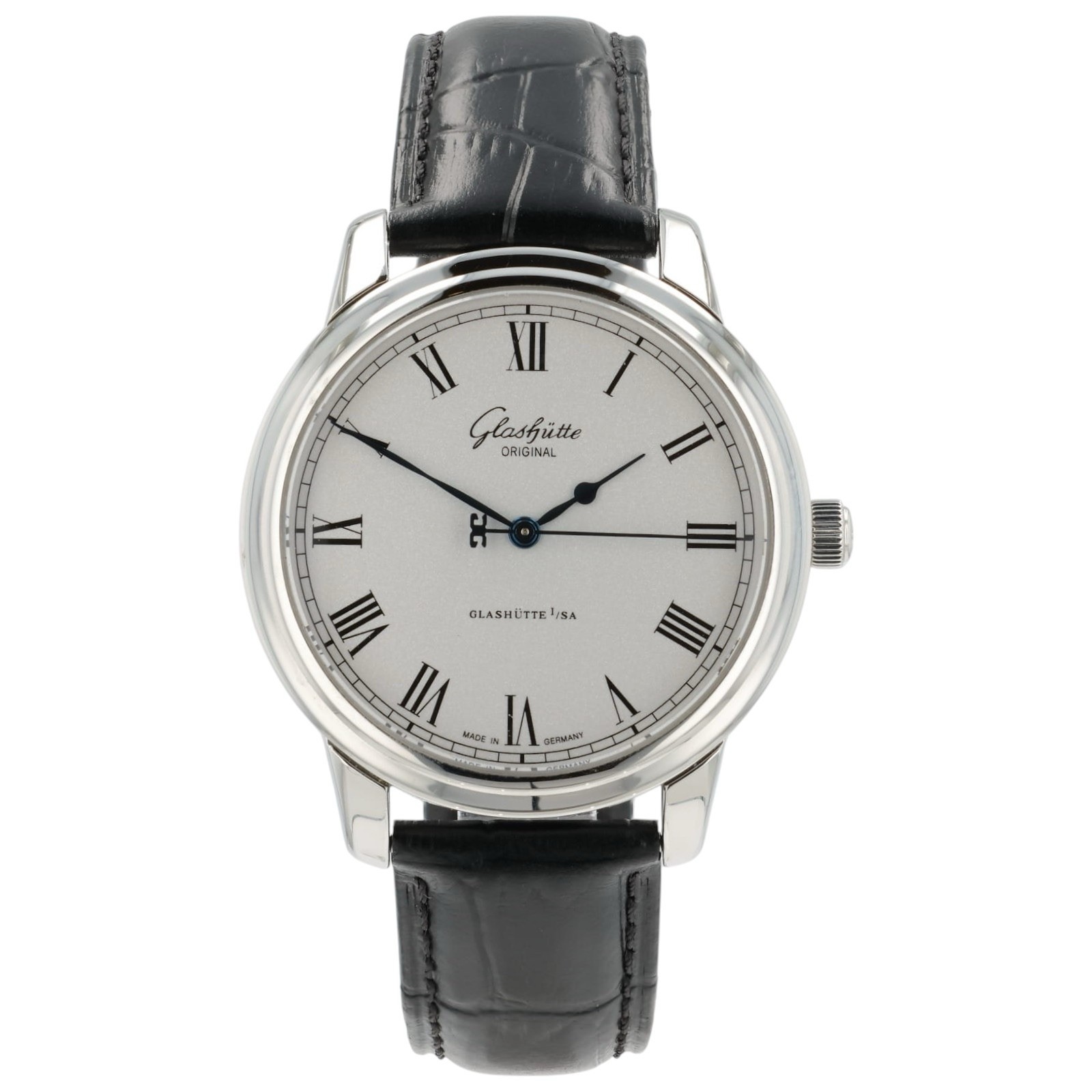 Glashutte Senator Silver Dial Stainless Steel 40mm Automatic Mens 1-39-59-01-01