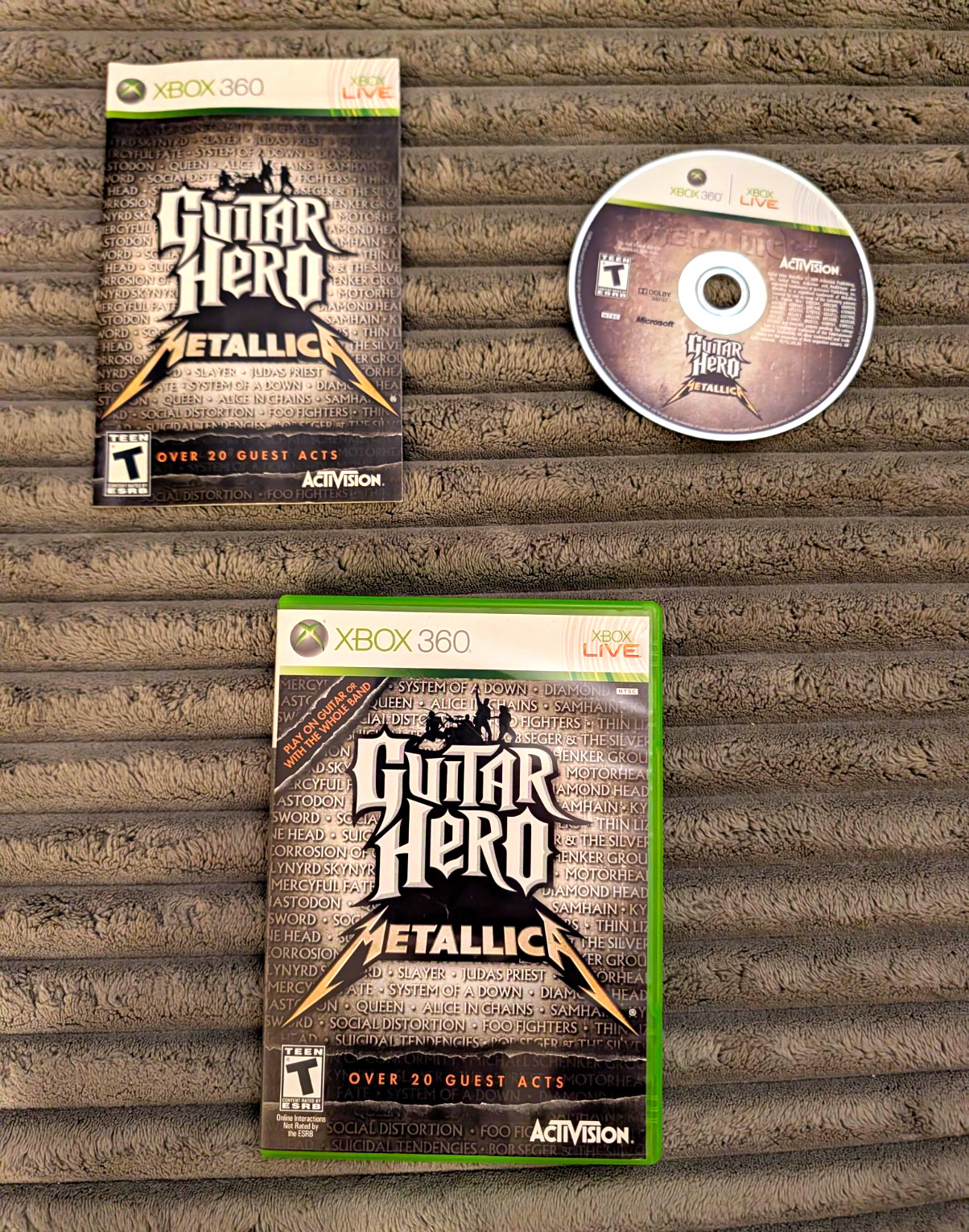 Activision Guitar Hero: Metallica Xbox 360 CIB w/ Manual Activision Guitar Hero: Metallica Xbox 360 CIB w/ Manual