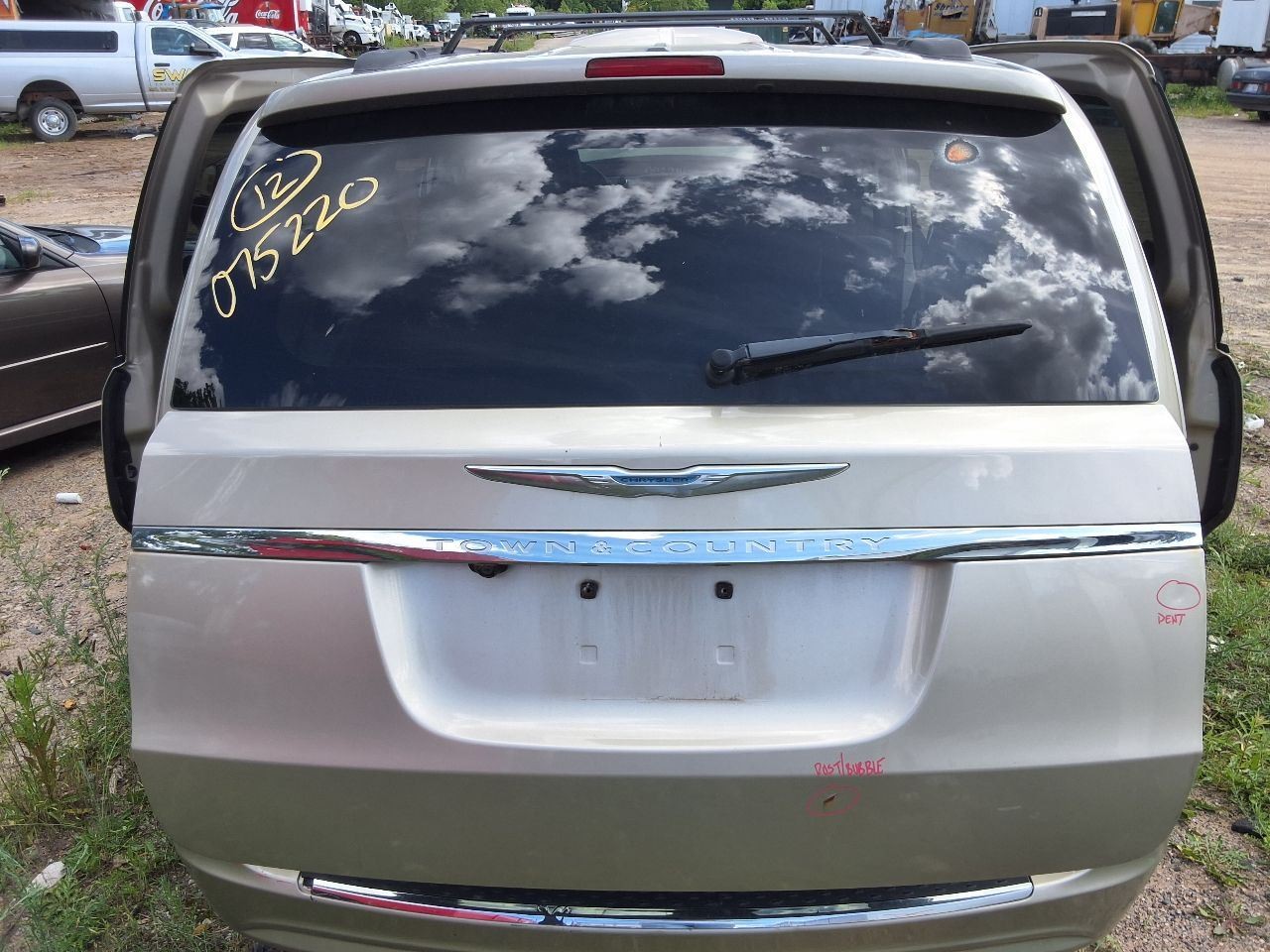 Trunk/Hatch/Tailgate Privacy Tint Glass Fits 11-16 TOWN & COUNTRY 1313693