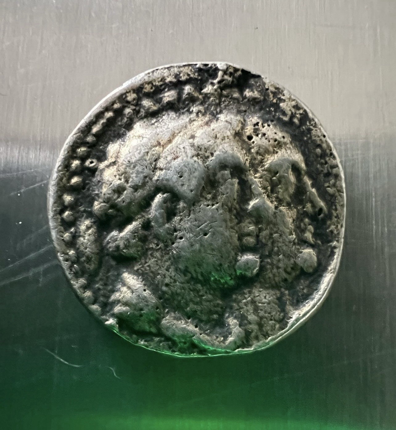 Ancient Ptolemaic Kingdom of Egypt , Silver coin 265 BC Ancient Ptolemaic Kingdom of Egypt , Silver coin 265 BC