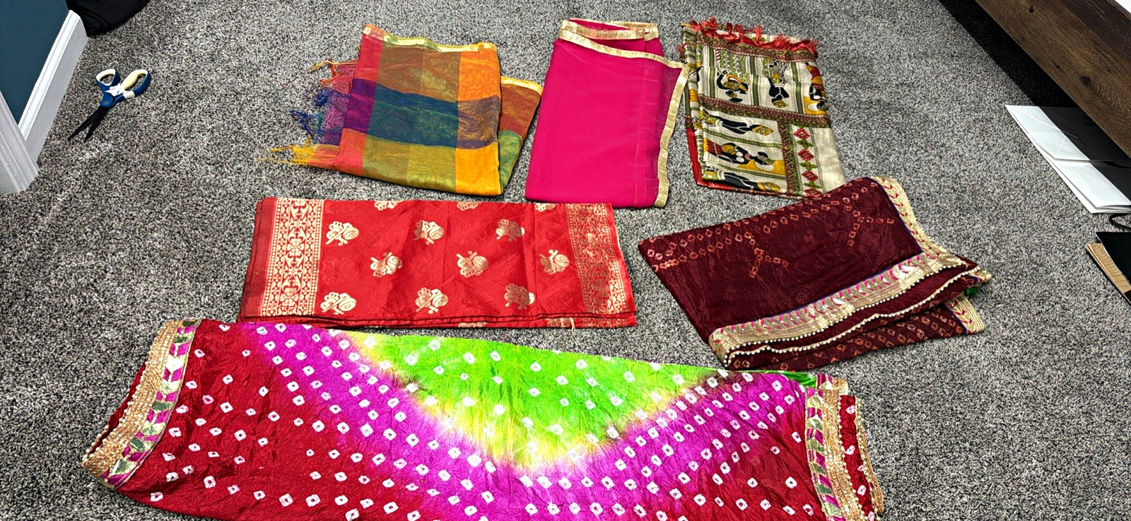 Indian traditional Dupatta lot Indian traditional Dupatta lot