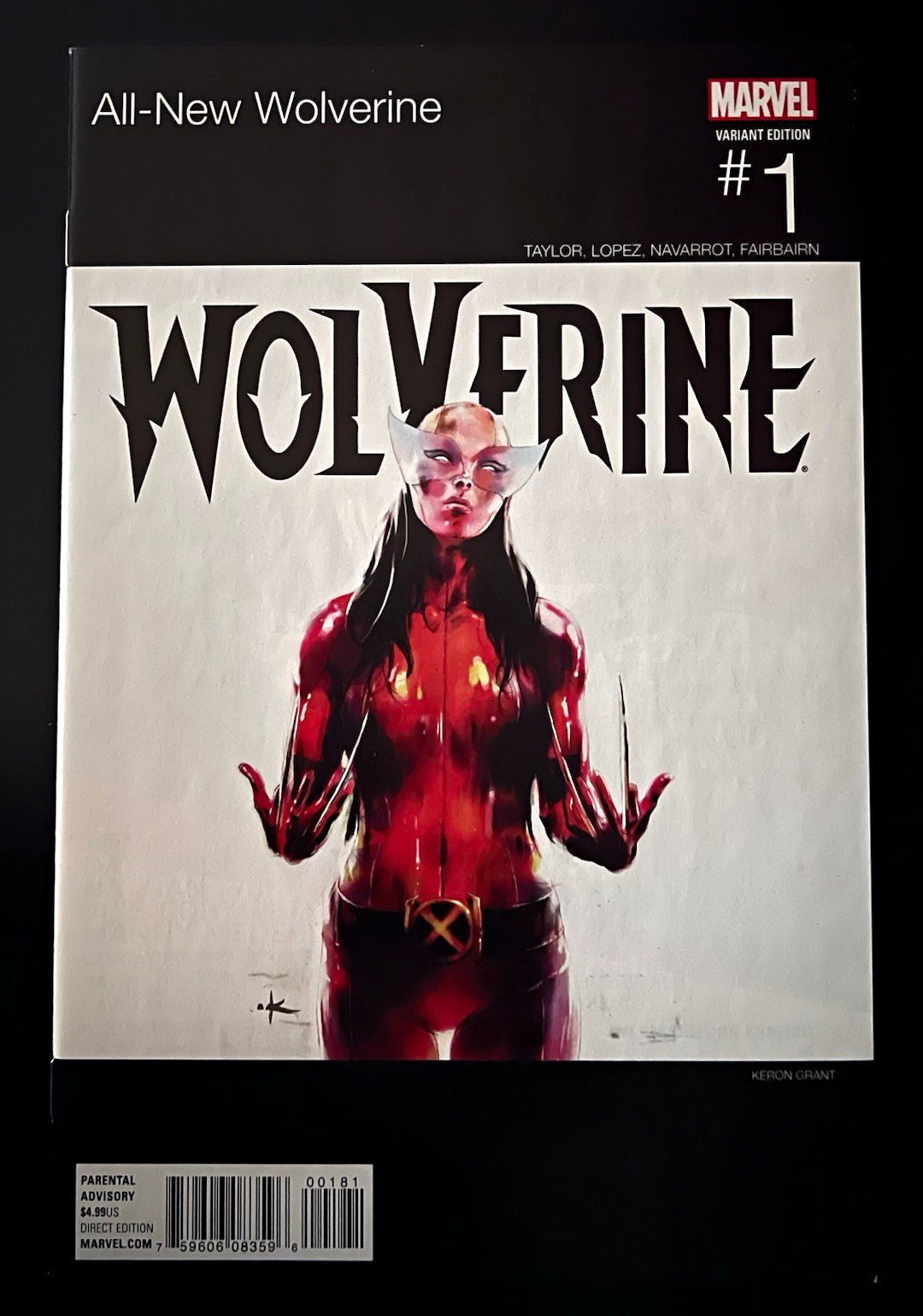 Marvel All-New Wolverine #1 Keron Grant Hip Hop (DMX) Variant 2016