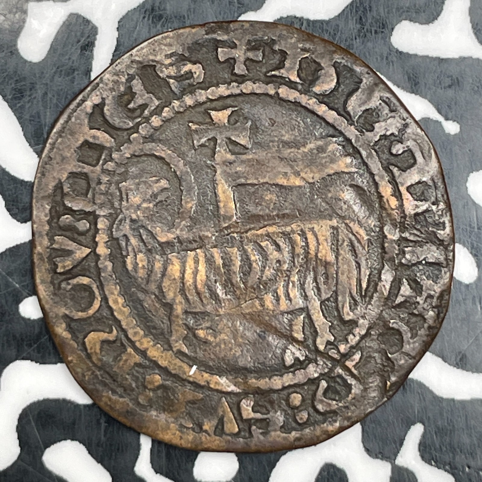 (14th-15th Century) France Agnus Dei Jeton Lot#N1710 (14th-15th Century) France Agnus Dei Jeton Lot#N1710