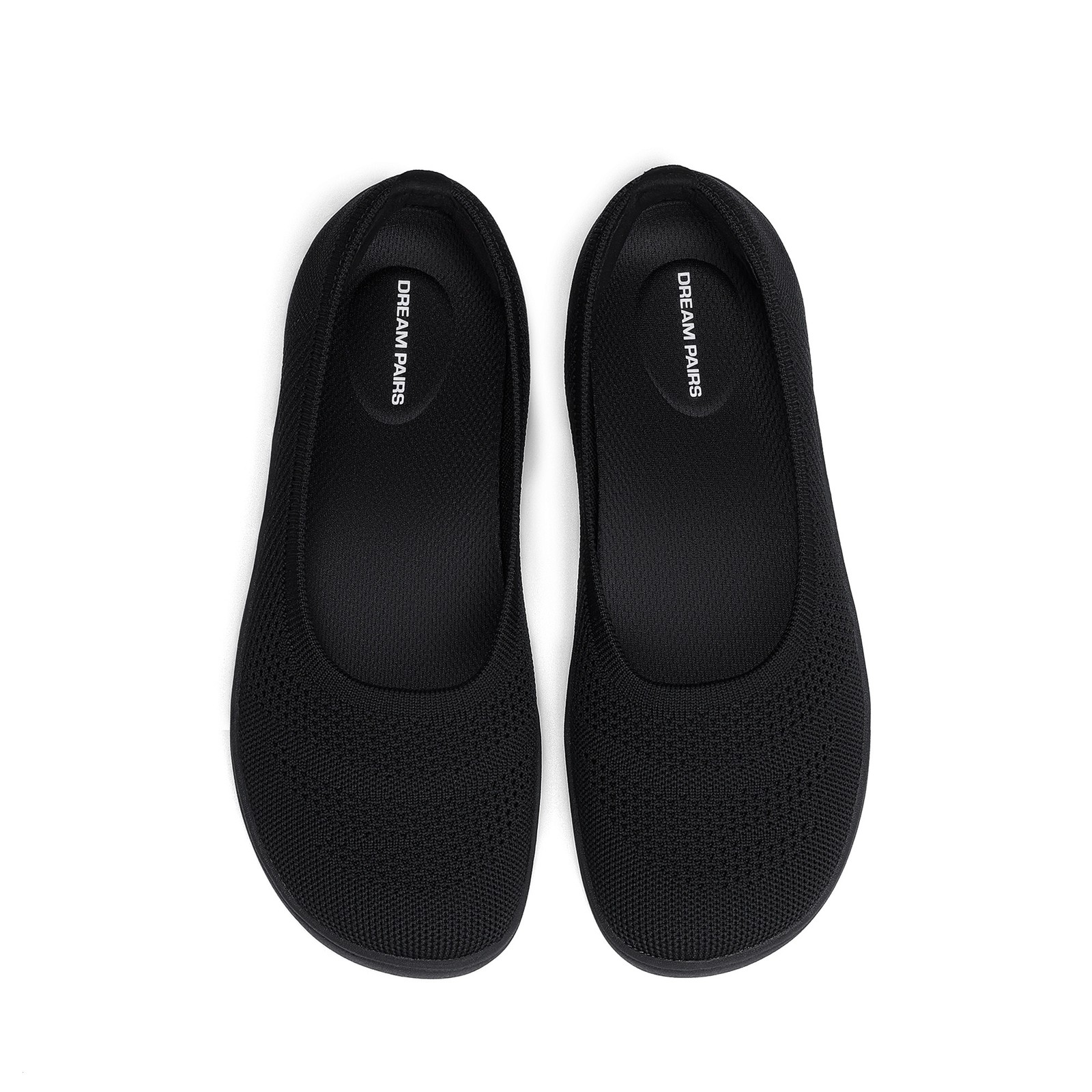 DREAM PAIRS Women's Wide Toe Box Ballet Flats Comfort Washable Knit Shoes DREAM PAIRS Women's Wide Toe Box Ballet Flats Comfort Washable Knit Shoes
