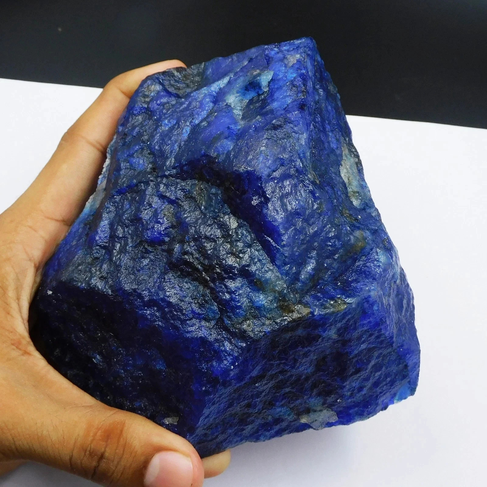 610-750 Ct Natural Blue Sapphire Uncut Raw Rough CERTIFIED Loose Gemstone