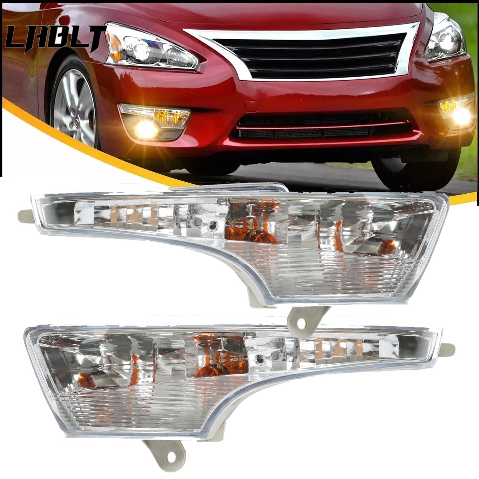 Pair Turn Signal Light For Nissan Altima 2013-2016 Left+Right Side Plastic Lens