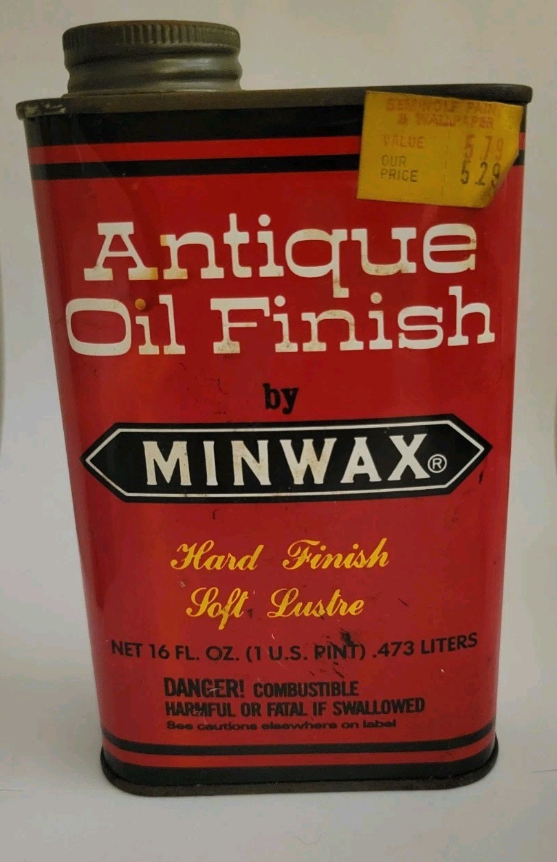 Vintage Minwax Antique Oil Finish 16 oz 1 Pint Hard Finish Soft Lustre NEW Vintage Minwax Antique Oil Finish 16 oz 1 Pint Hard Finish Soft Lustre NEW