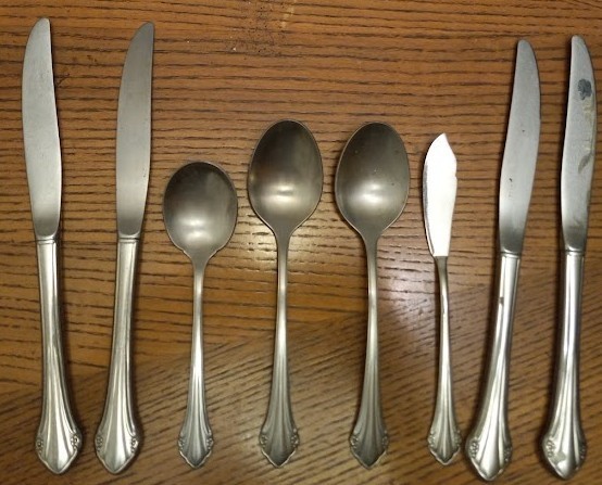 Oneida USA Bittersweet Repose 1881 Rogers Stainless Flatware – 8 Pieces Mix Set