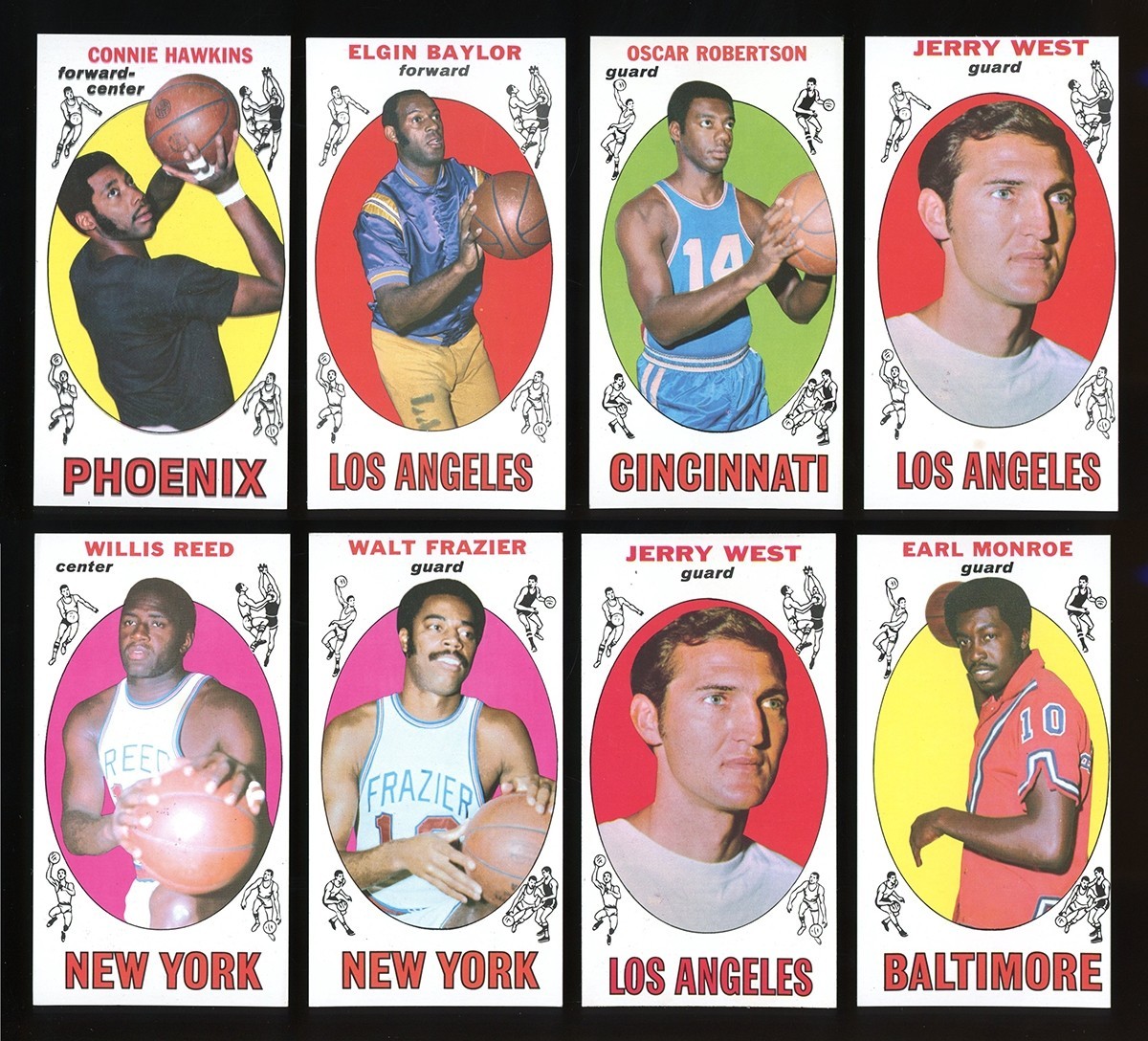 Beautiful Rare Quality 1969-70 Topps Lot of 86 West(2) Big O,  Baylor, HOFers