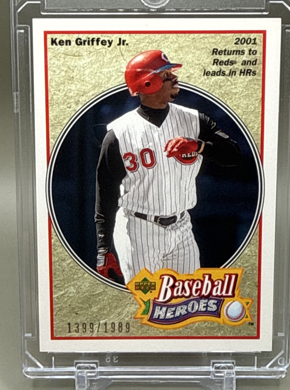 2002 Upper Deck Authentics #HB-G10 Ken Griffey Jr. Heroes of Baseball /1989 2002 Upper Deck Authentics #HB-G10 Ken Griffey Jr. Heroes of Baseball /1989