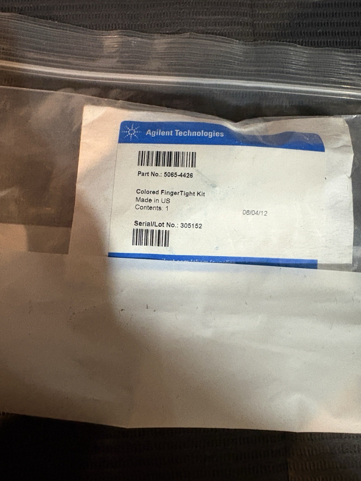 Agilent 5065-4426 Colored FingerTight PEEK Fittings 10/Pack HPLC NOS