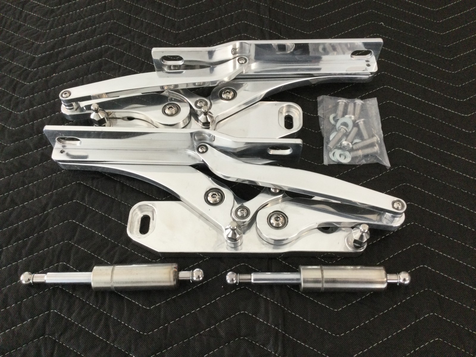 Chevrolet Impala Billet Aluminum Hood Hinge Set 1963, 1964 Custom Hood Hinges Chevrolet Impala Billet Aluminum Hood Hinge Set 1963, 1964 Custom Hood Hinges