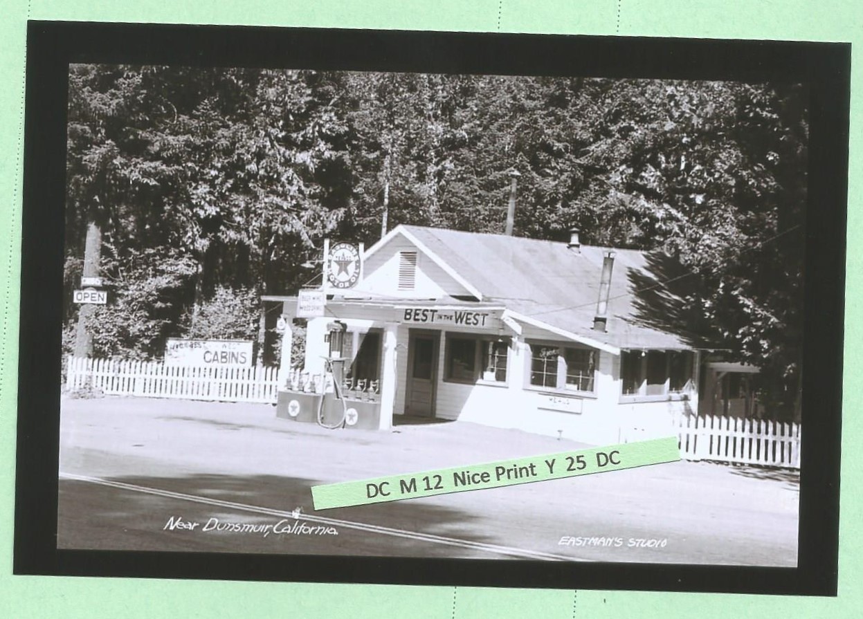 Found PHOTO Old 1940's Texaco Oil Chevron Gas Service Station @ Dunsmuir Calif Found PHOTO Old 1940's Texaco Oil Chevron Gas Service Station @ Dunsmuir Calif